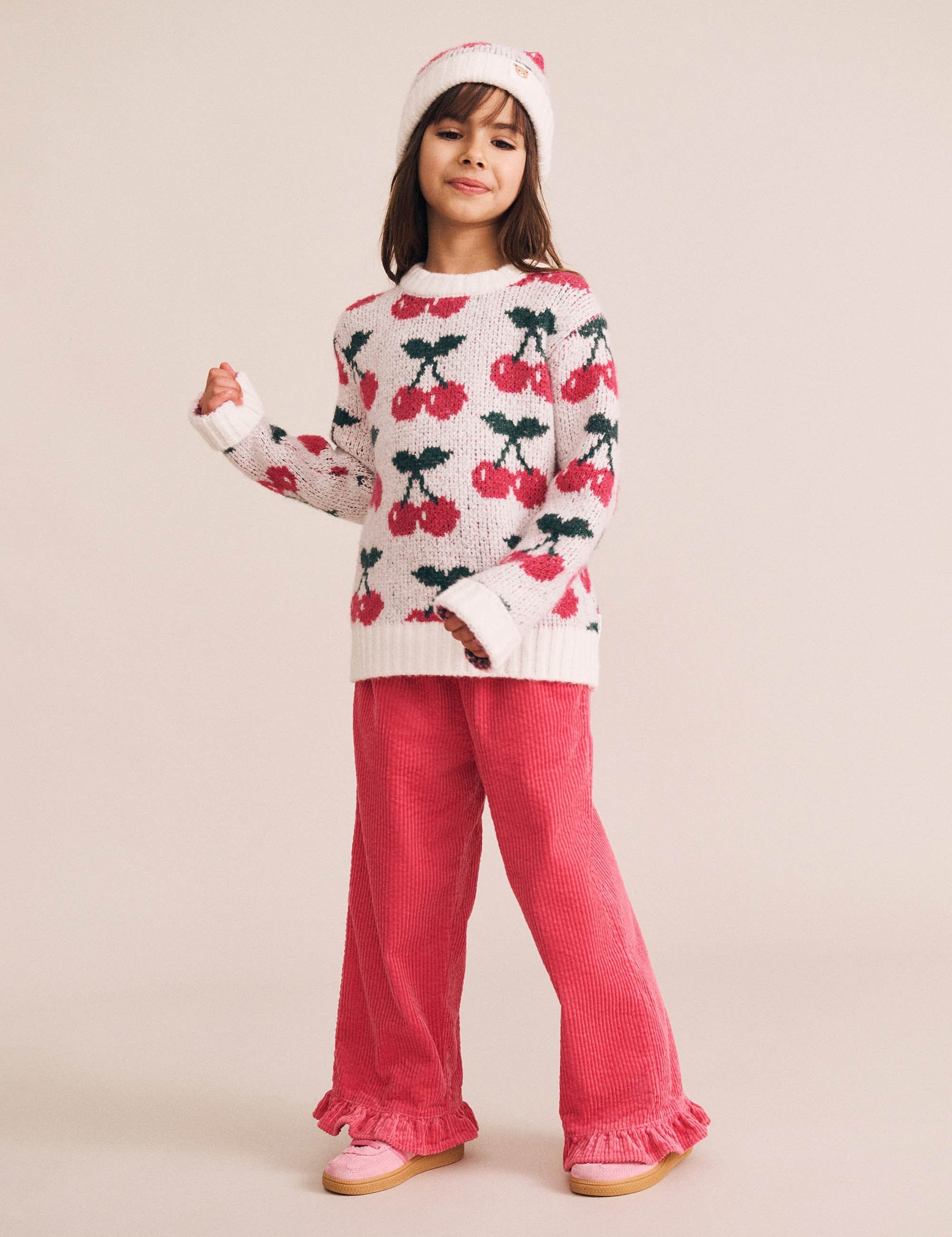 Cherry Knit Pullover KNIT JUMPER Huxbaby