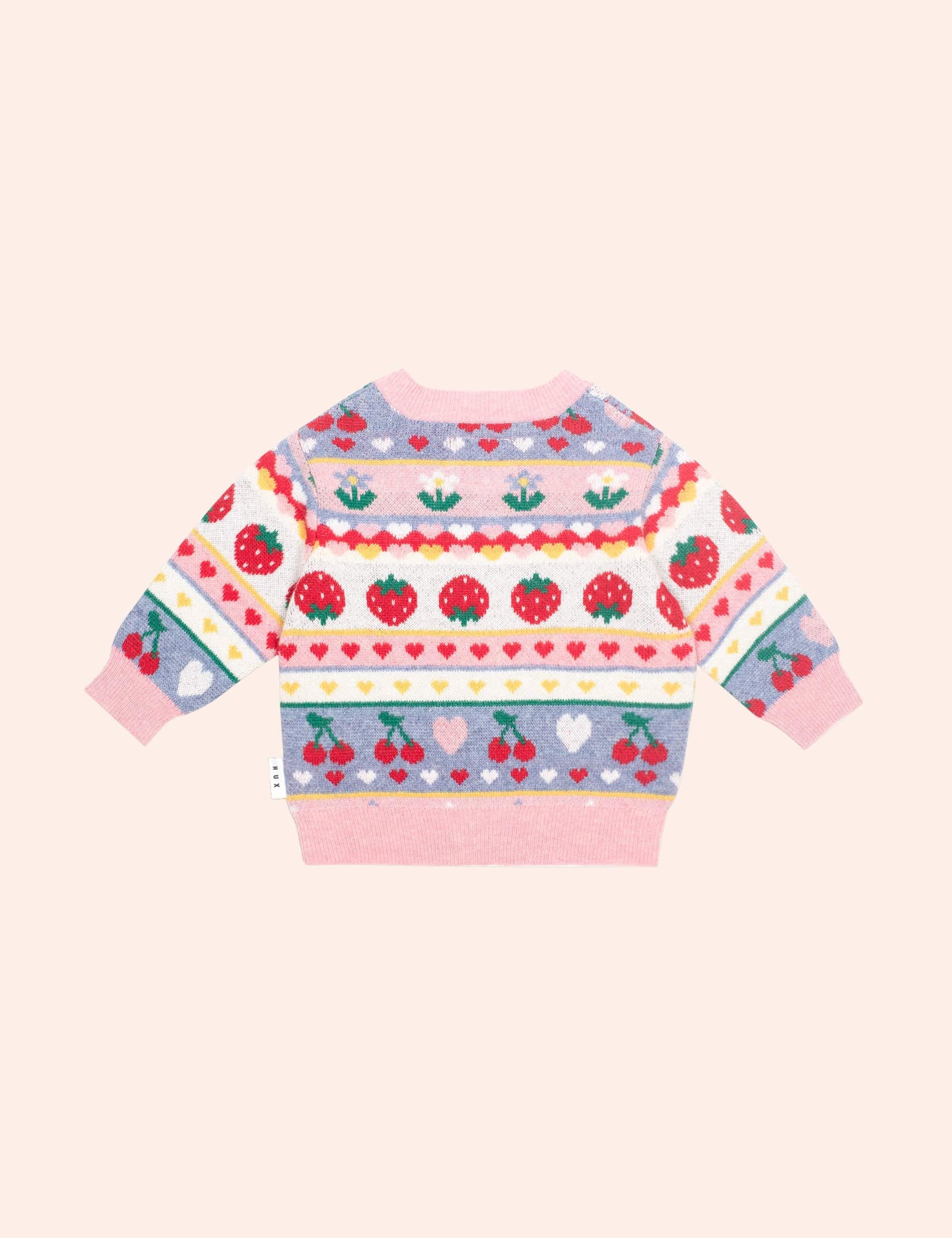 Tutti Frutti Floral Knit Cardi KNIT CARDI Huxbaby