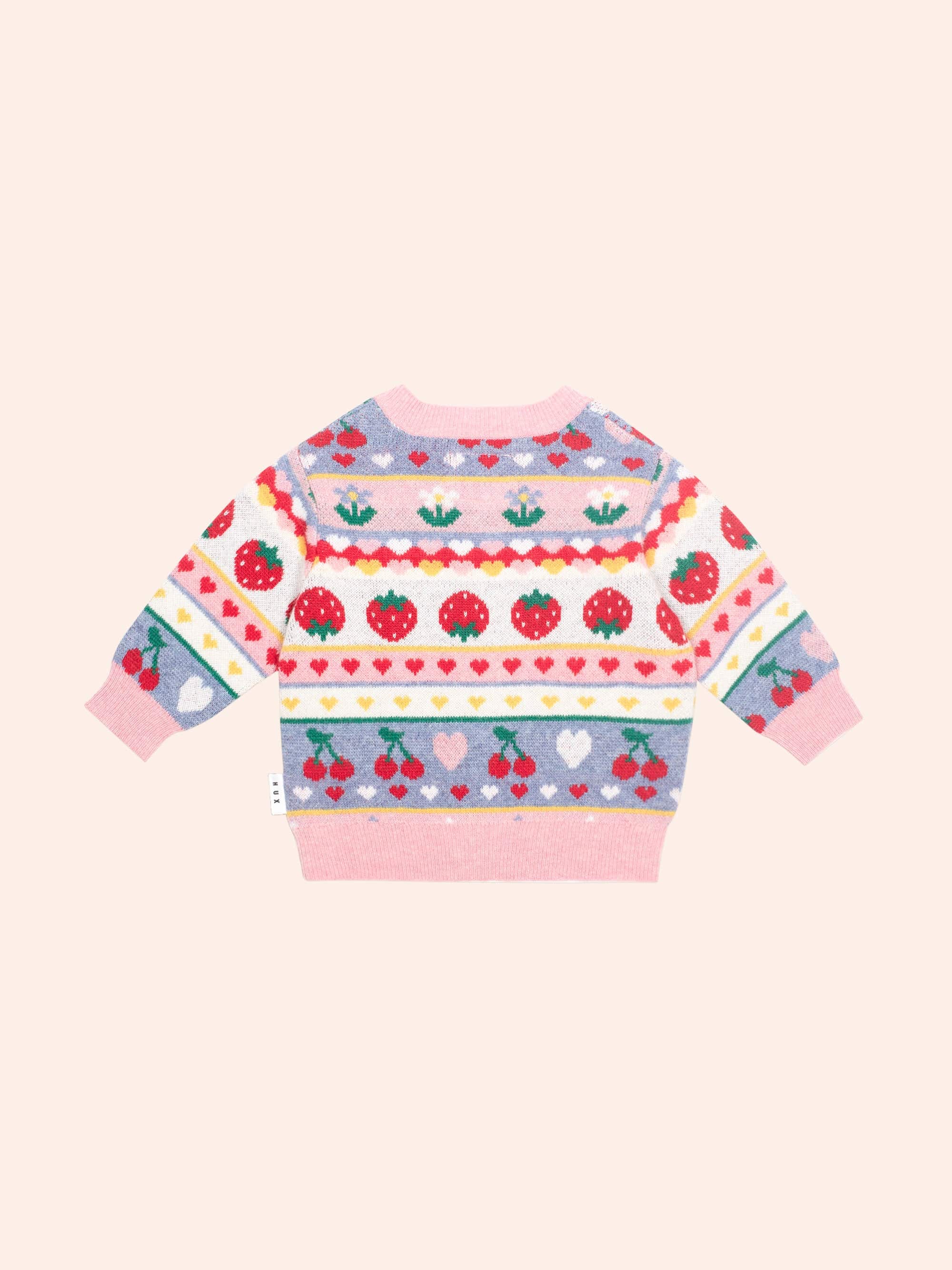 Tutti Frutti Floral Knit Cardi KNIT CARDI Huxbaby