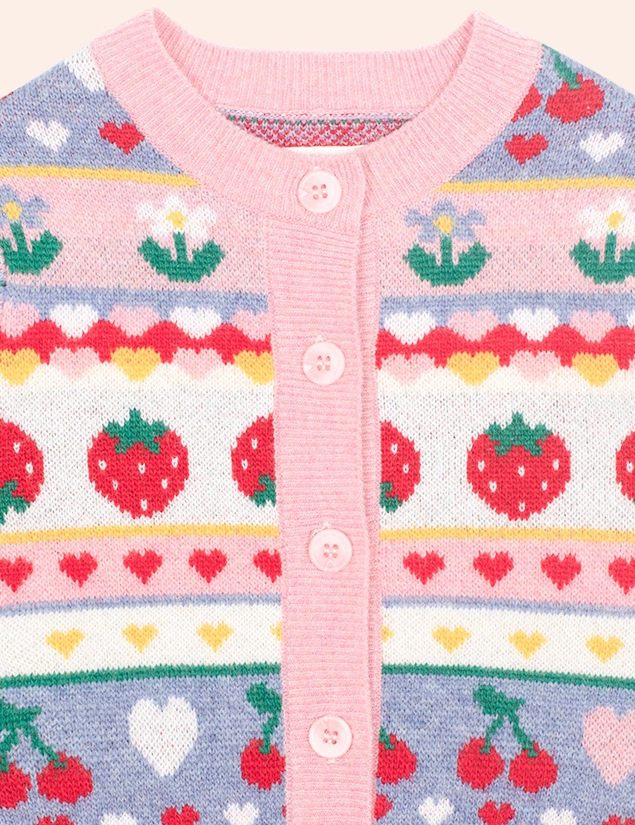 Tutti Frutti Floral Knit Cardi KNIT CARDI Huxbaby