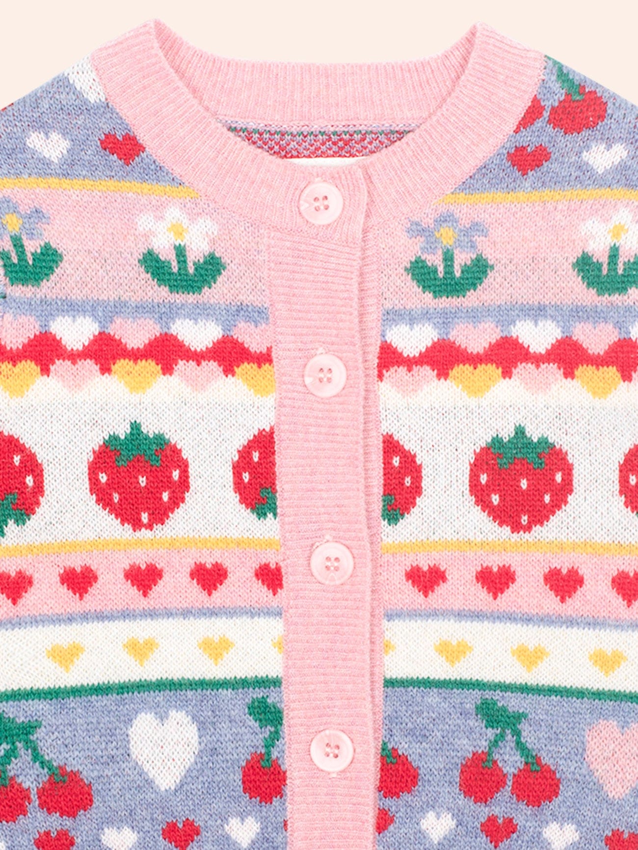 Tutti Frutti Floral Knit Cardi KNIT CARDI Huxbaby
