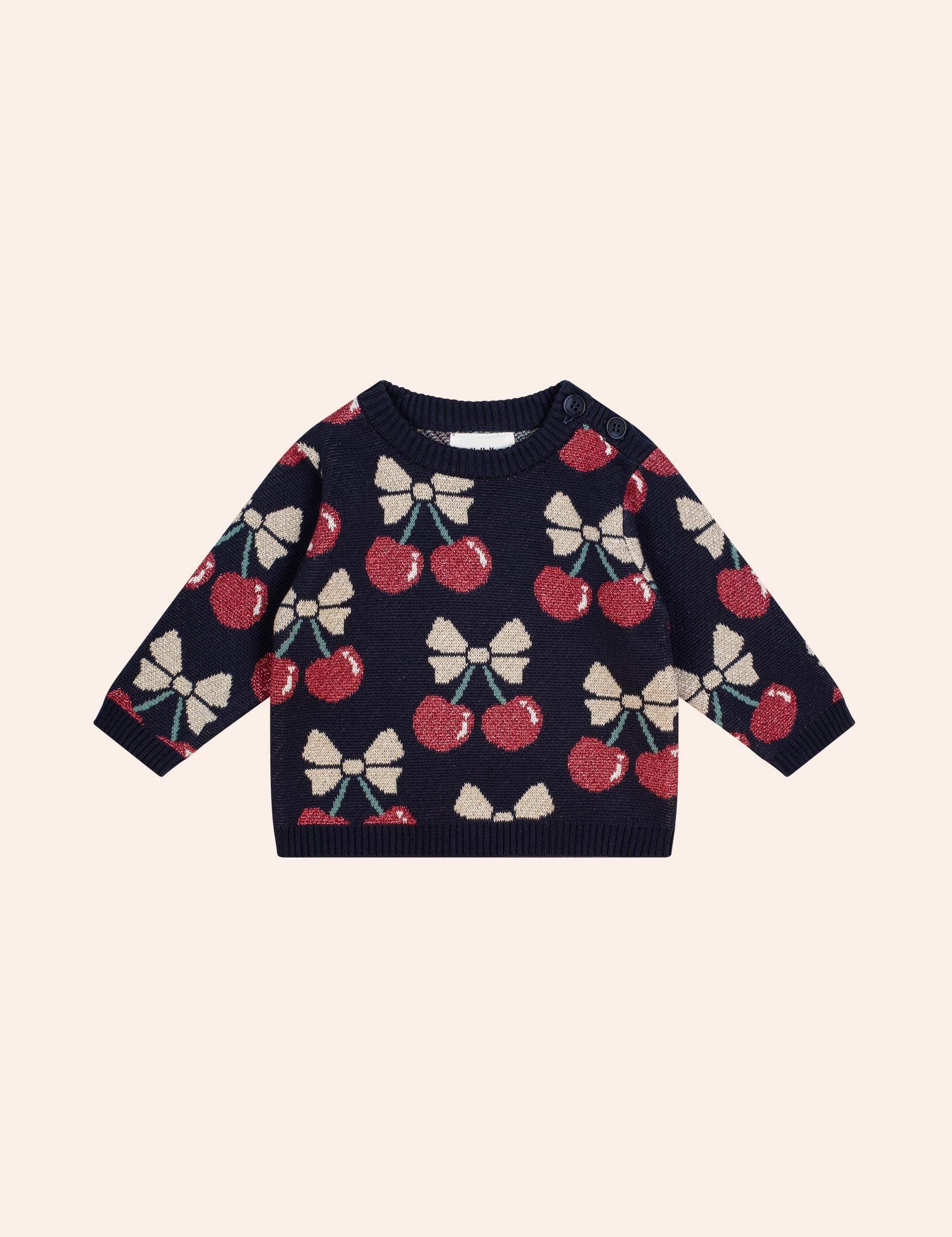 Cherry Pie Knit Pullover KNIT CARDI Huxbaby