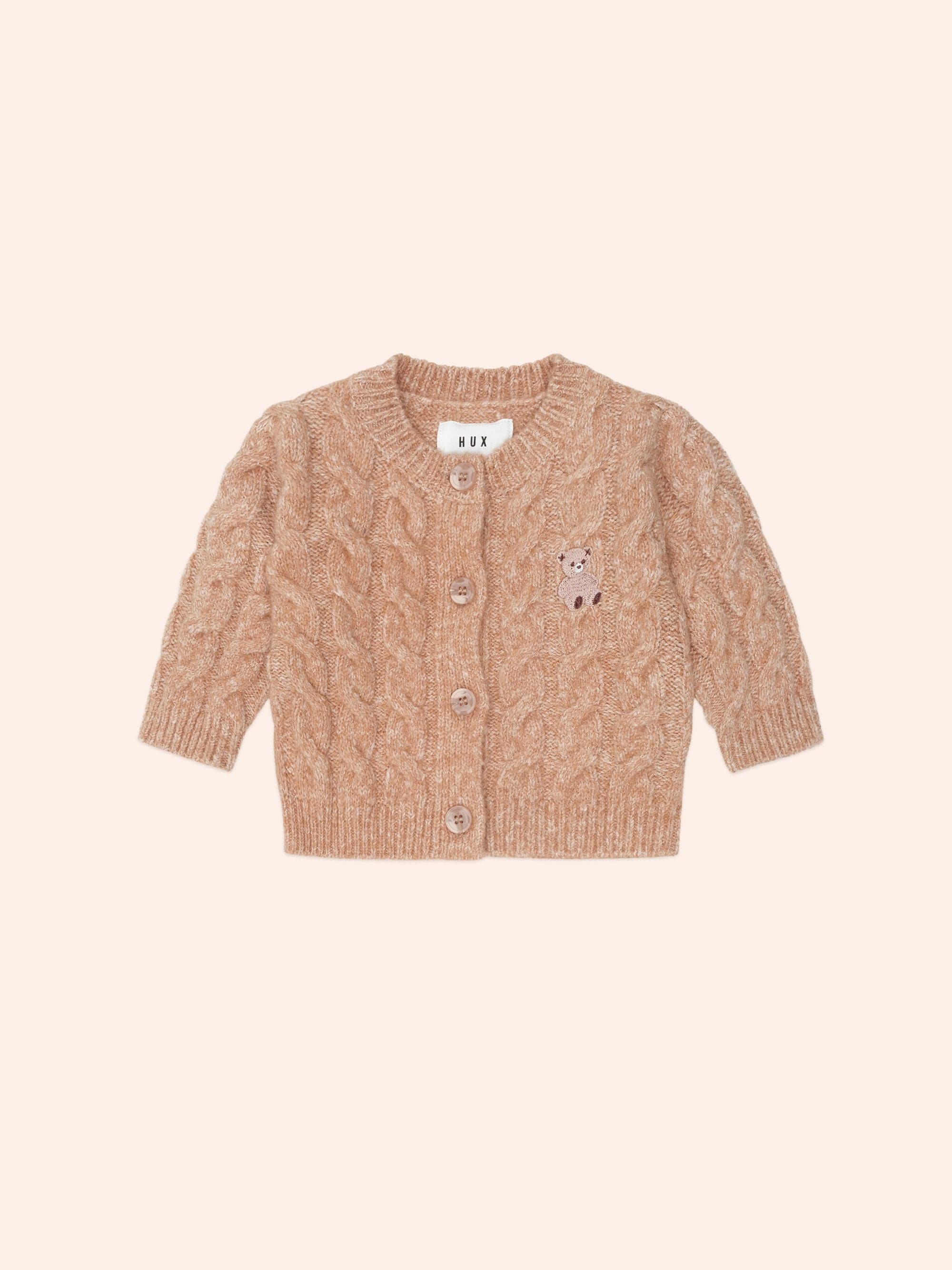 My First Hux Newborn Knit Cardi KNIT CARDI Huxbaby