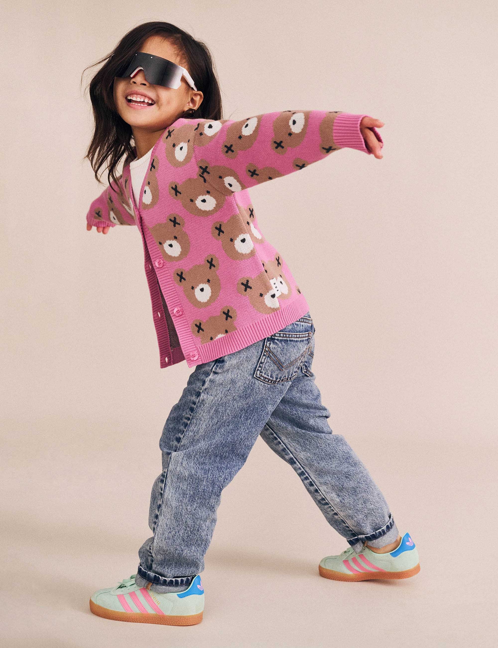 Classic Hux Cardi Pink KNIT CARDI Huxbaby