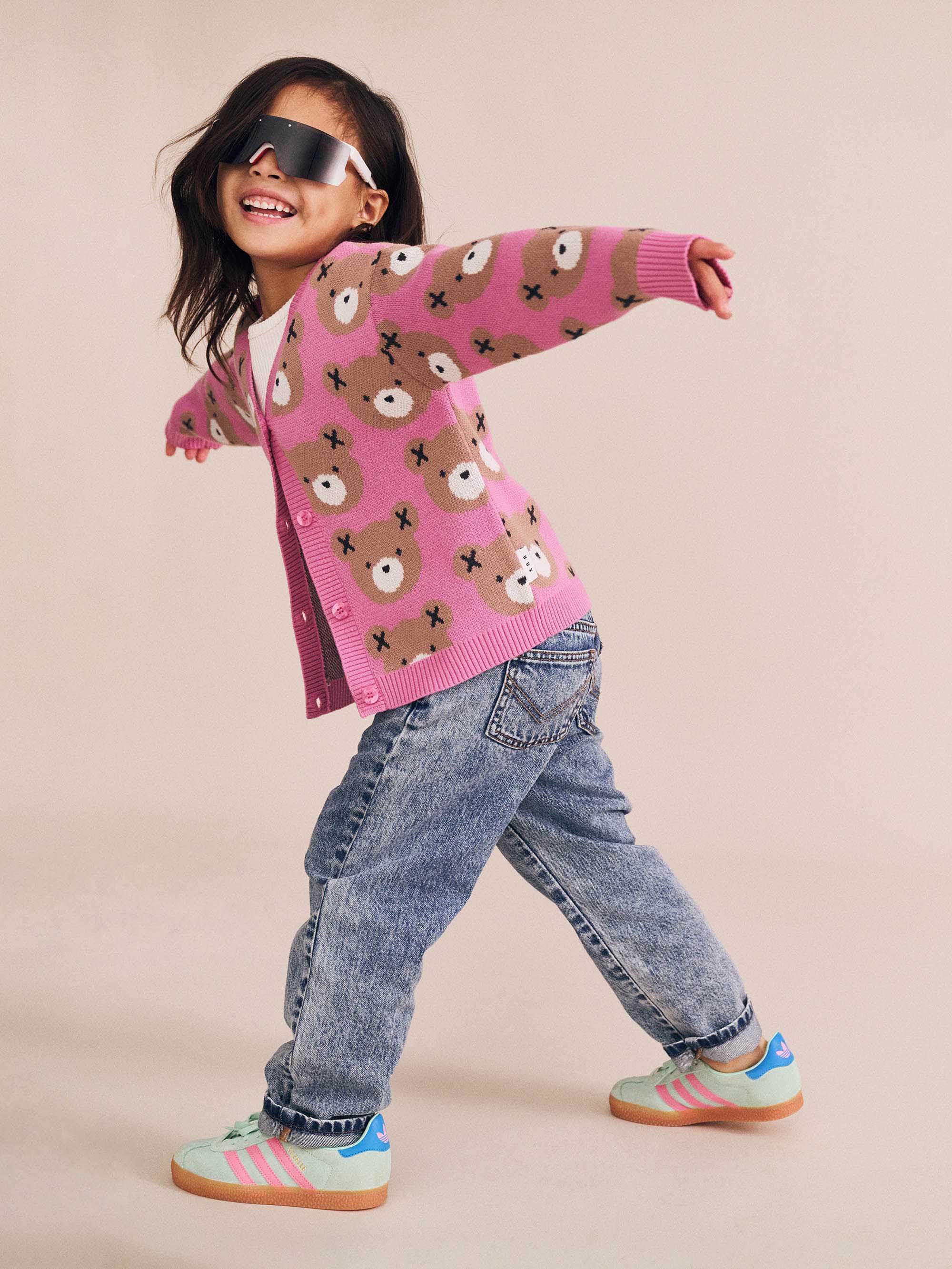 Classic Hux Cardi Pink KNIT CARDI Huxbaby