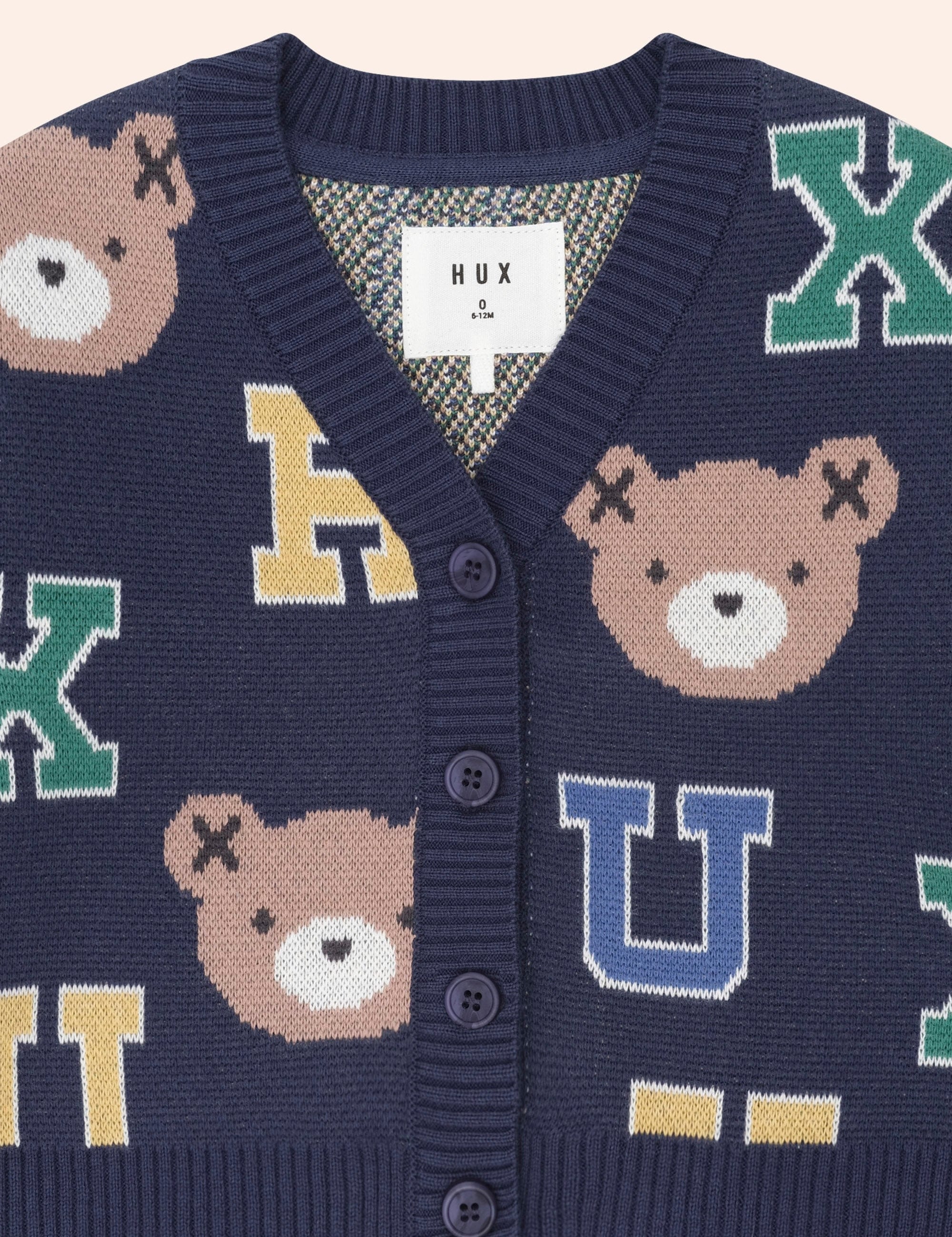 Varsity Letter Hux Cardi KNIT CARDI Huxbaby