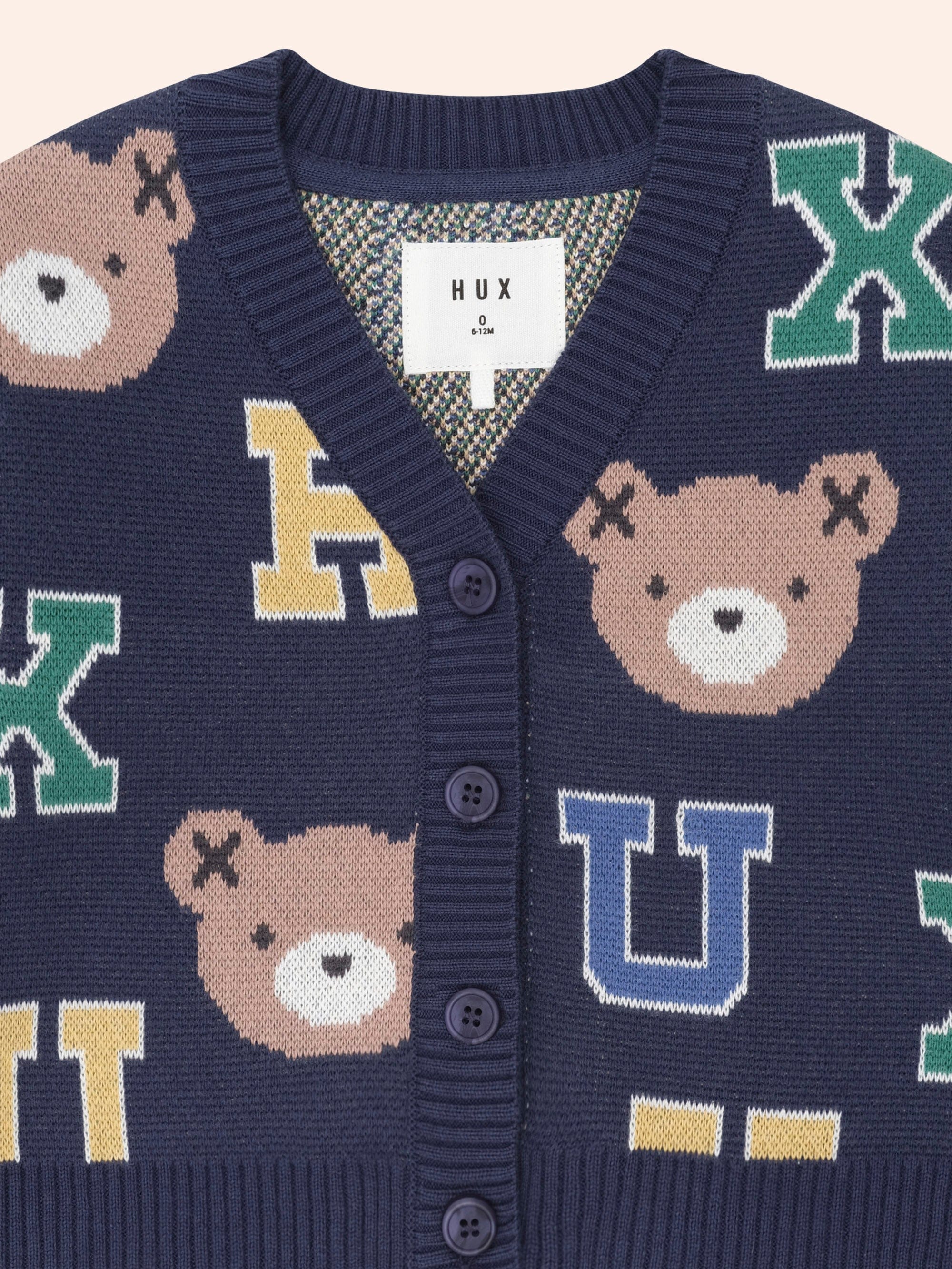 Varsity Letter Hux Cardi KNIT CARDI Huxbaby