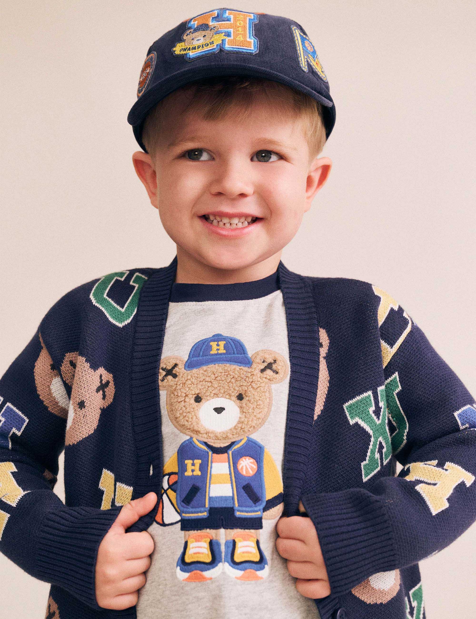 Varsity Letter Hux Cardi KNIT CARDI Huxbaby