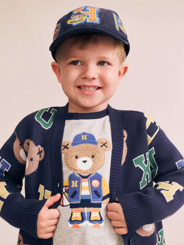 Varsity Letter Hux Cardi KNIT CARDI Huxbaby