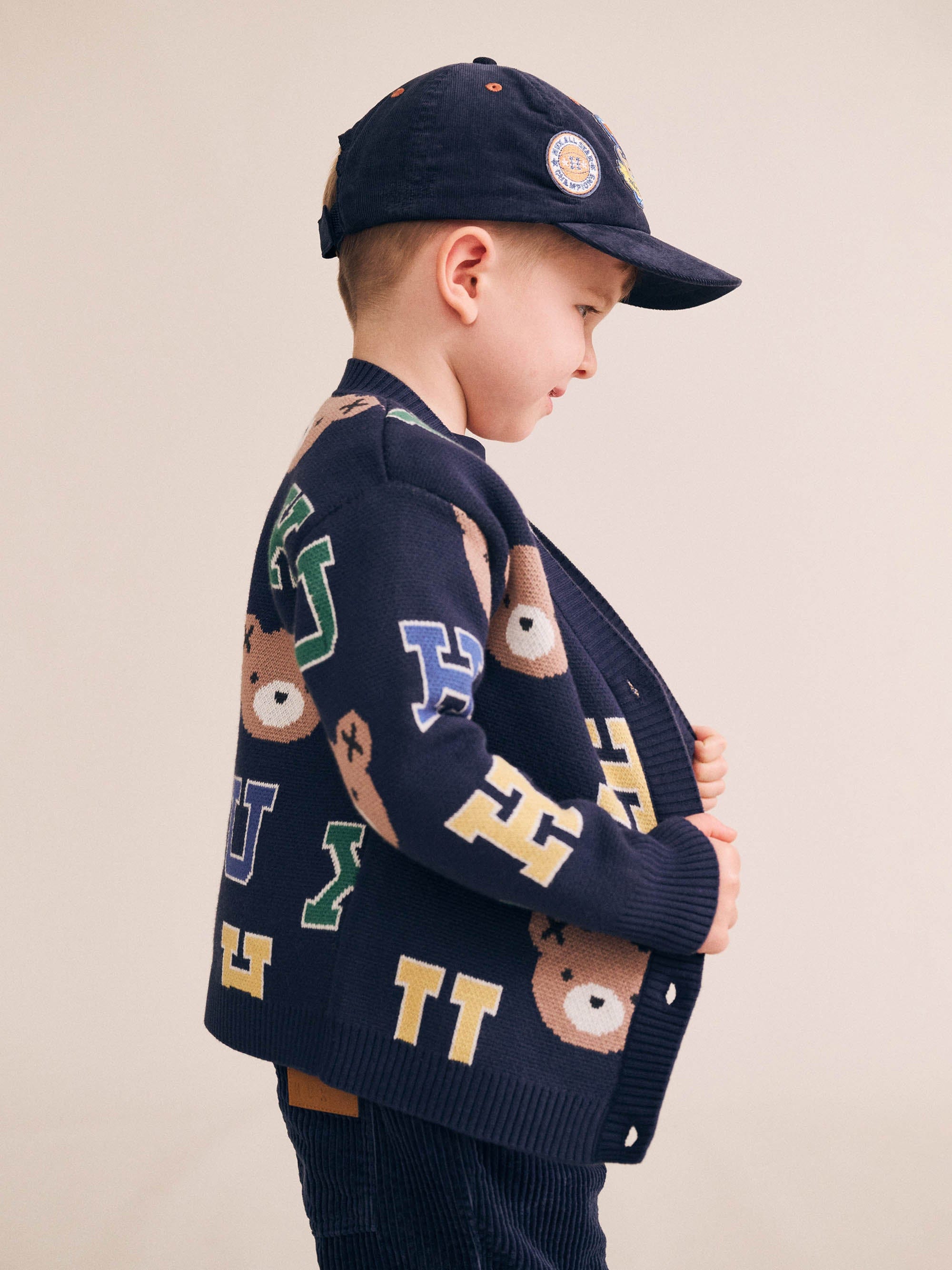 Varsity Letter Hux Cardi KNIT CARDI Huxbaby