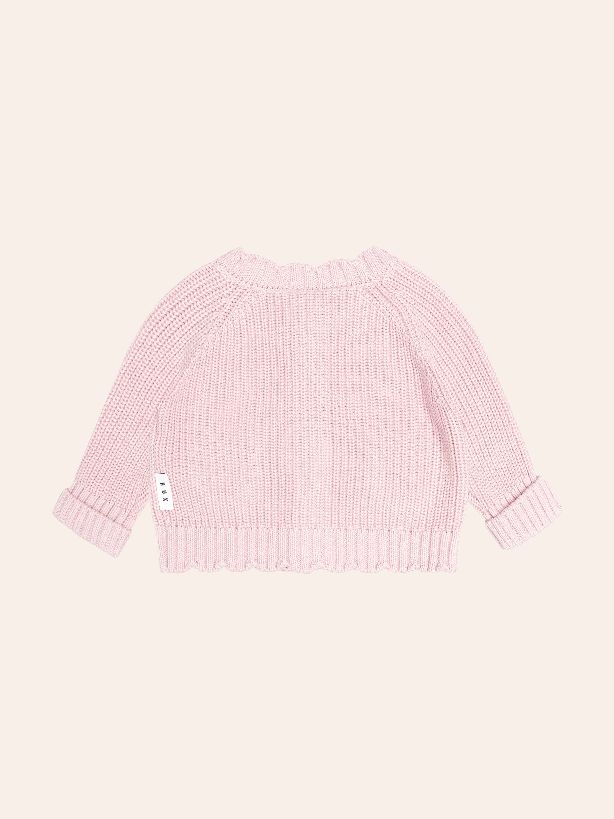 Baby Pink Fisherman Cardi KNIT CARDI Huxbaby Shopify