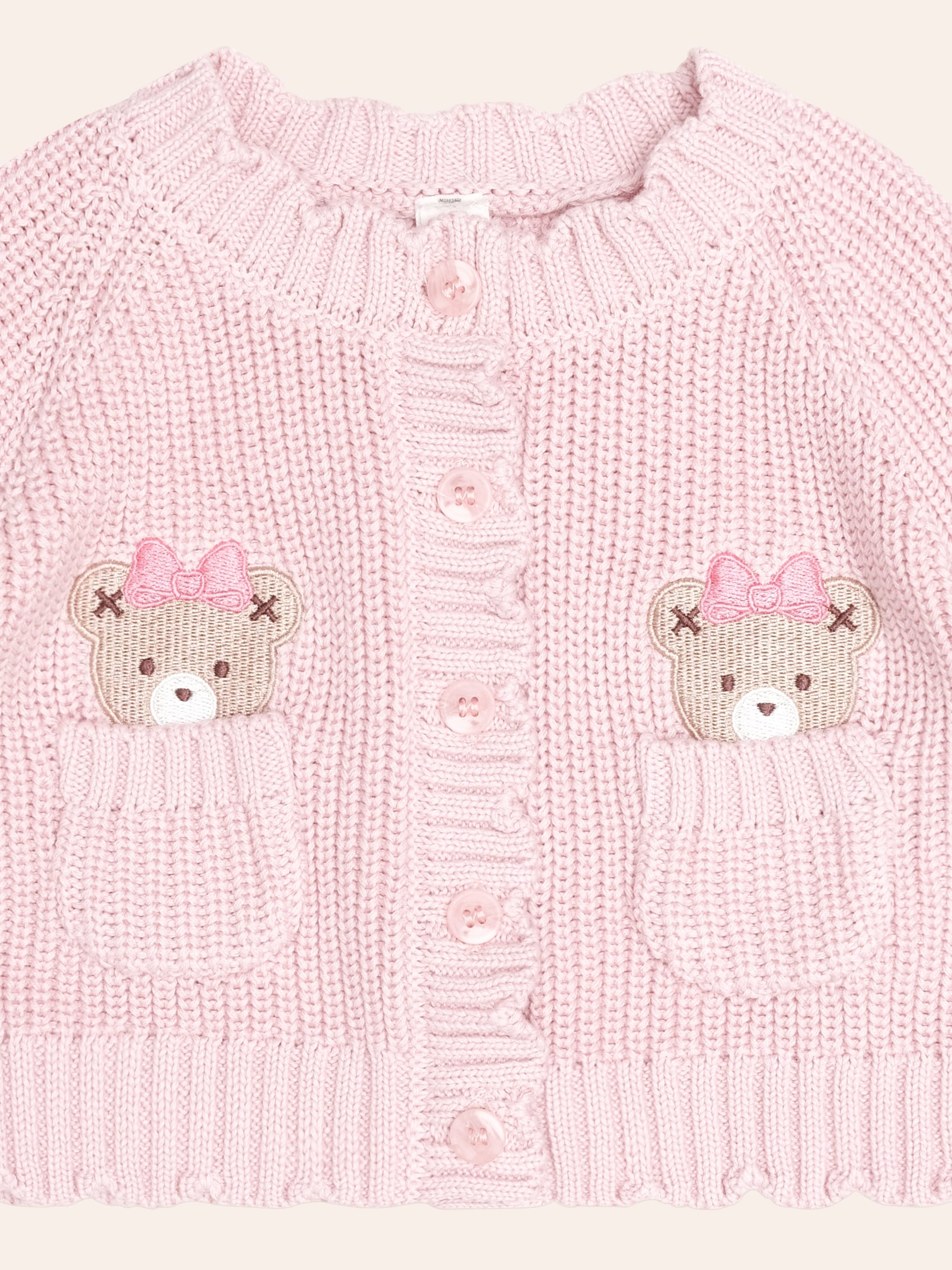 Baby Pink Fisherman Cardi KNIT CARDI Huxbaby Shopify