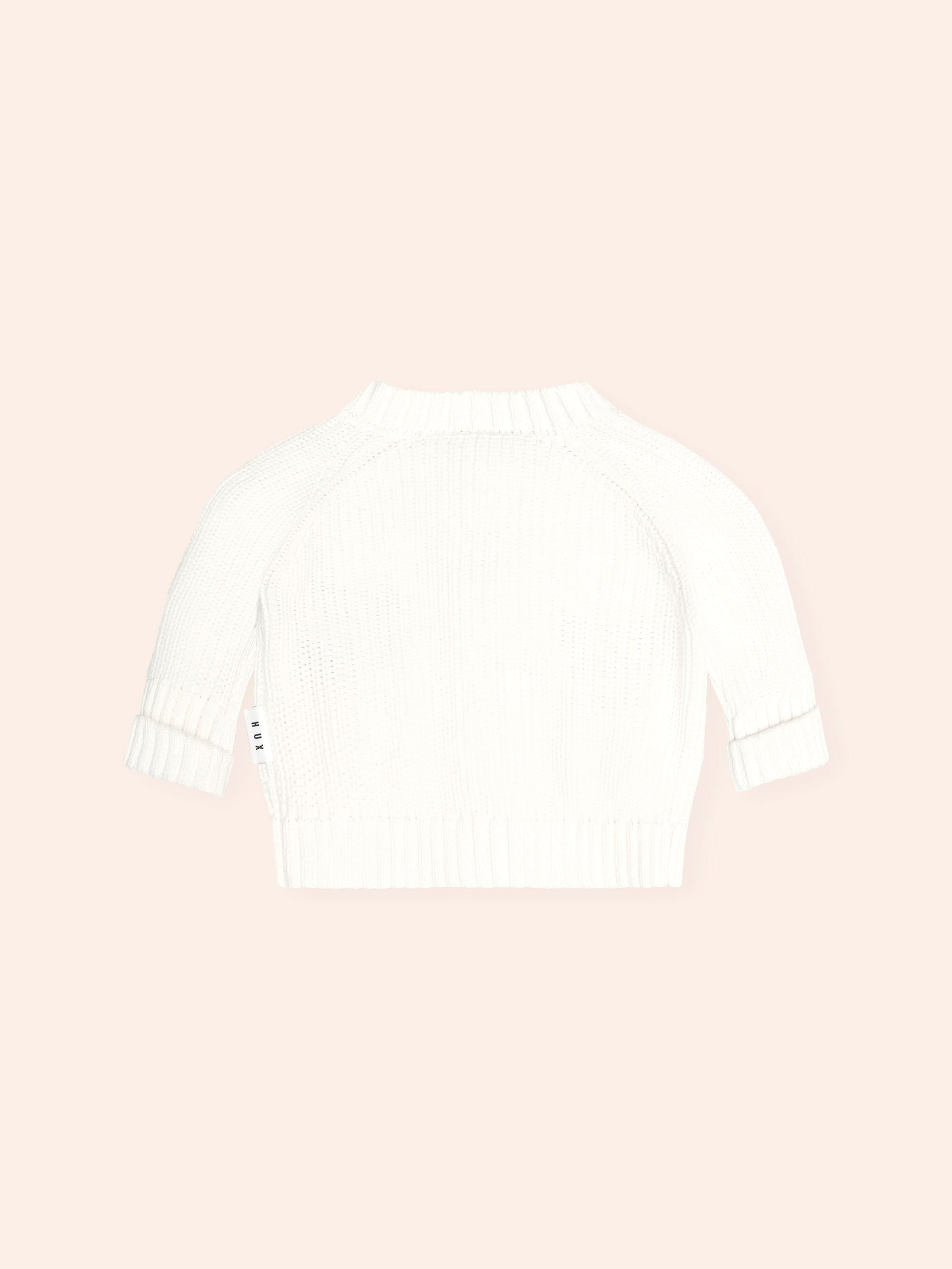 Newborn Peekaboo Hux Cardi KNIT CARDI Huxbaby Shopify