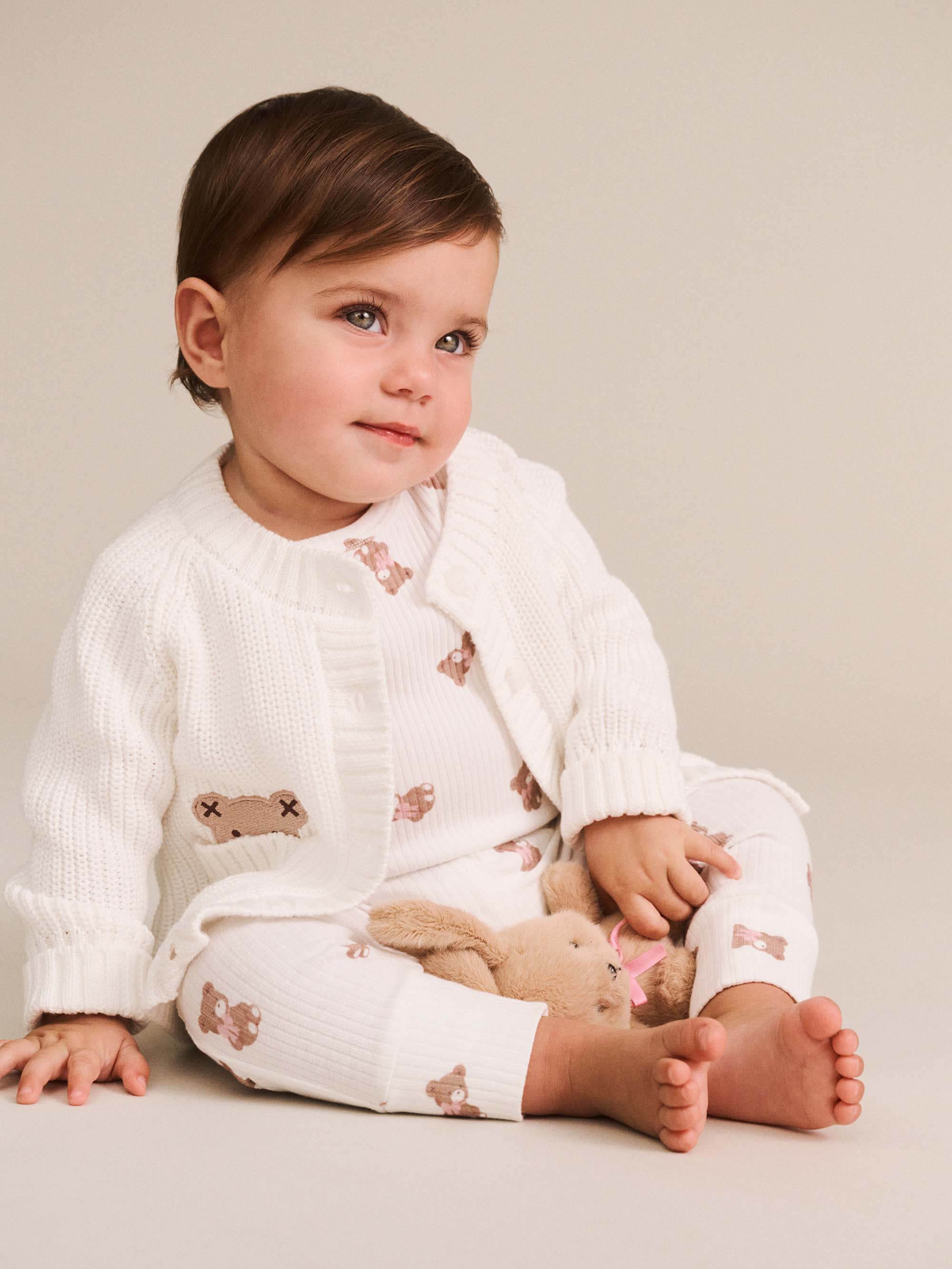 Newborn Peekaboo Hux Cardi KNIT CARDI Huxbaby Shopify