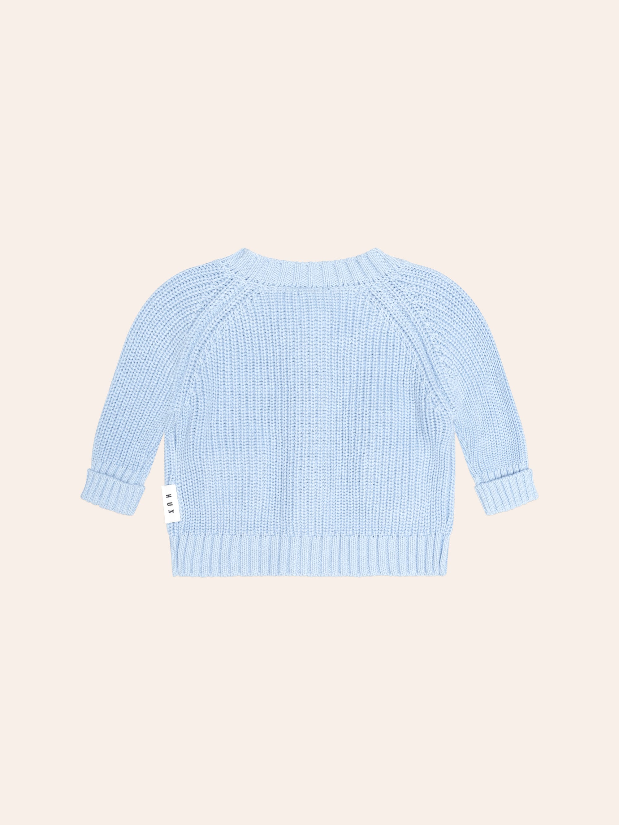 Baby Blue Fisherman Cardi KNIT CARDI Huxbaby Shopify