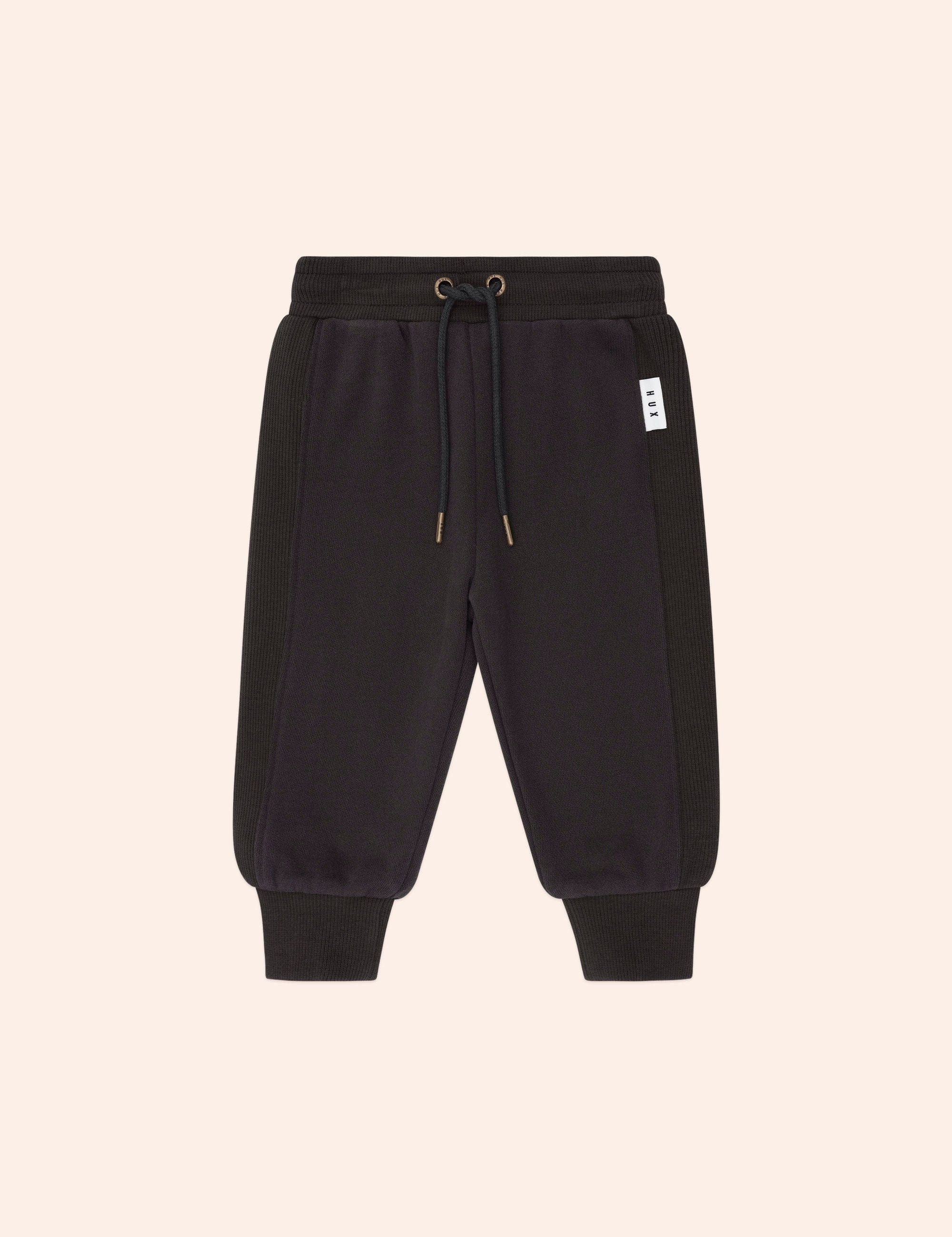 Soft Black Trackpant PANT Huxbaby