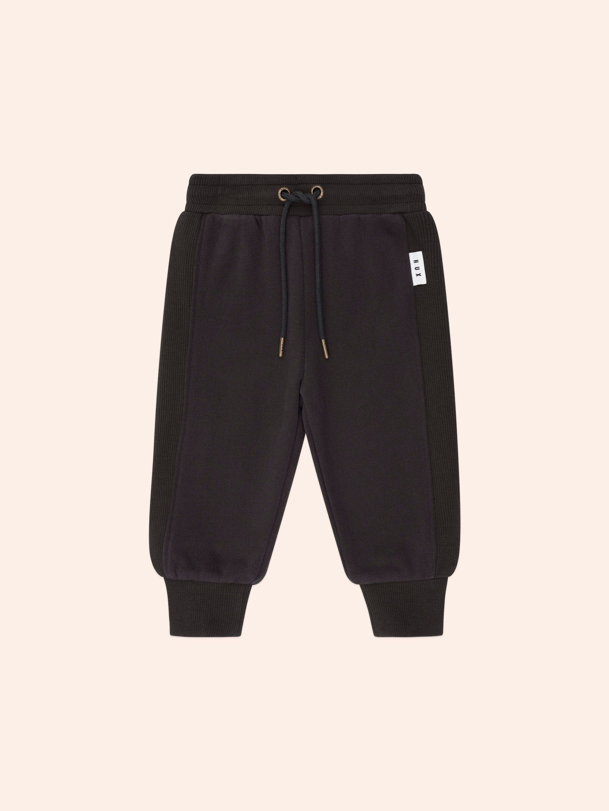 Soft Black Trackpant PANT Huxbaby