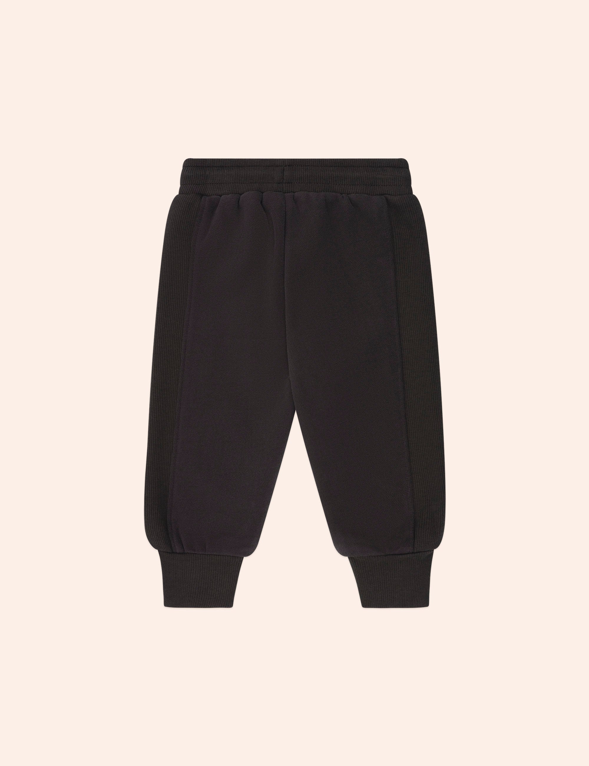 Soft Black Trackpant PANT Huxbaby
