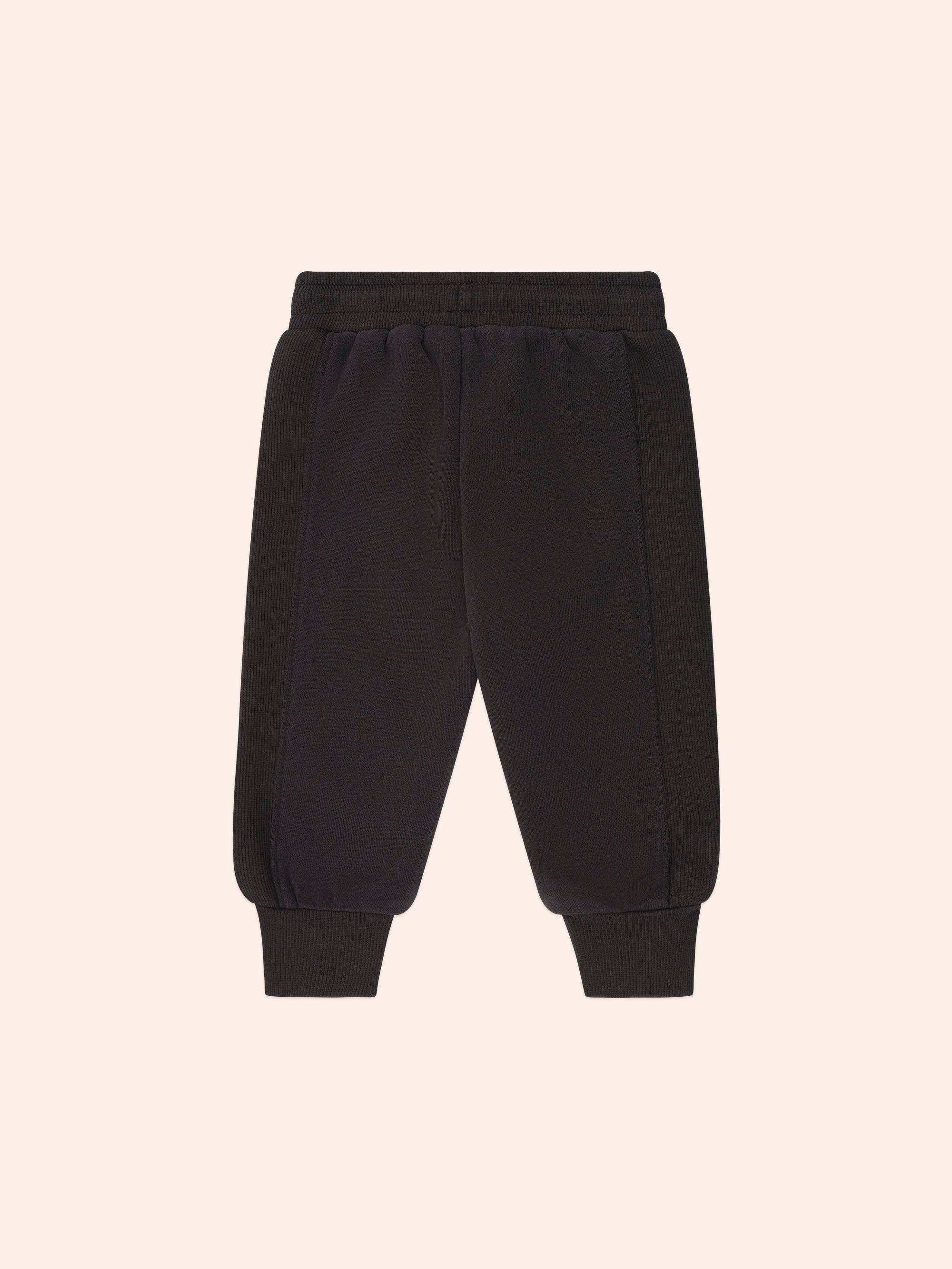 Soft Black Trackpant PANT Huxbaby