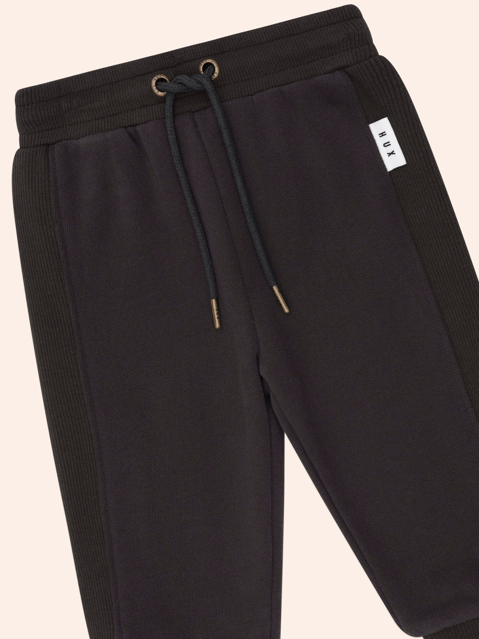 Soft Black Trackpant PANT Huxbaby