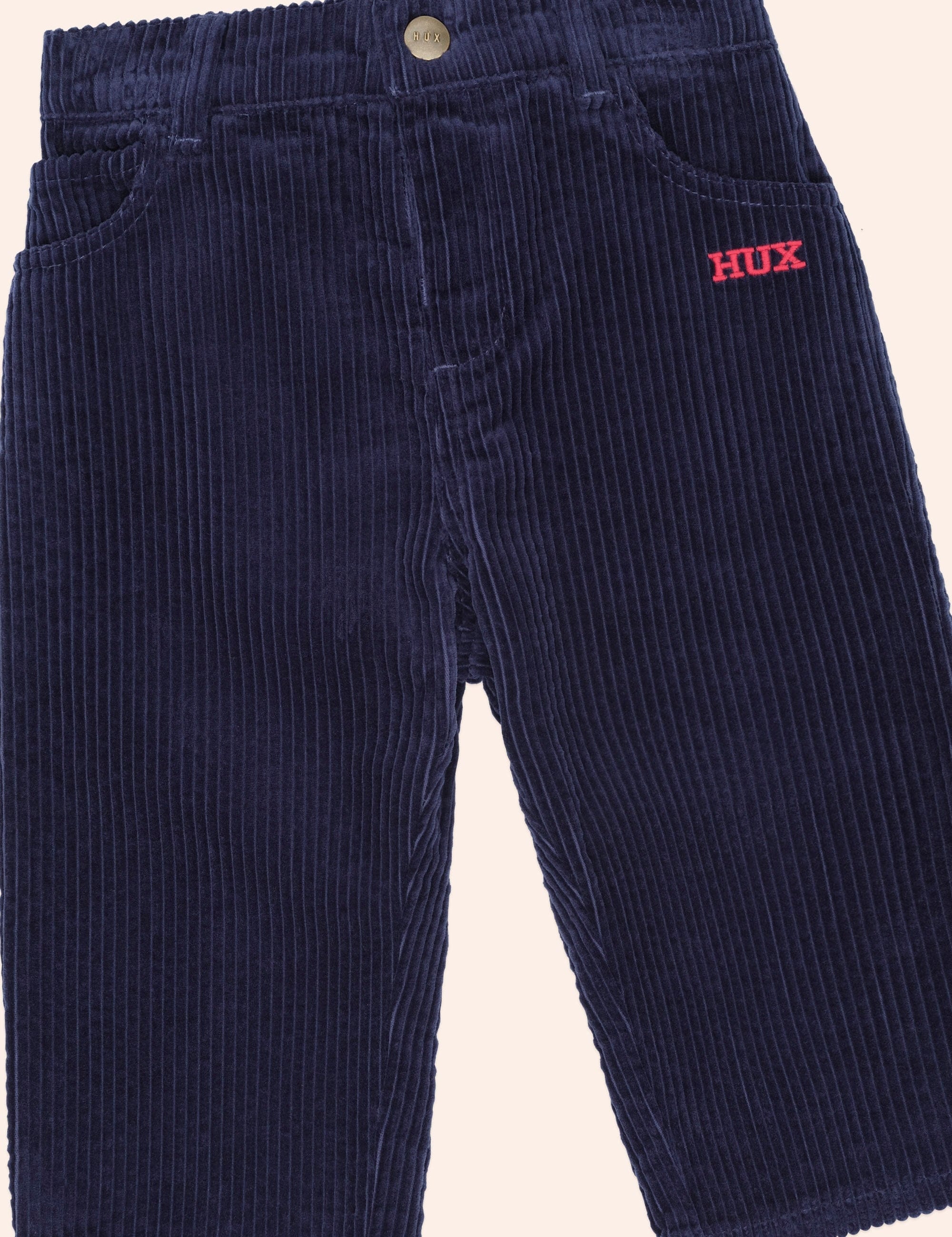 Cord Wide Leg Pant Blue PANT Huxbaby