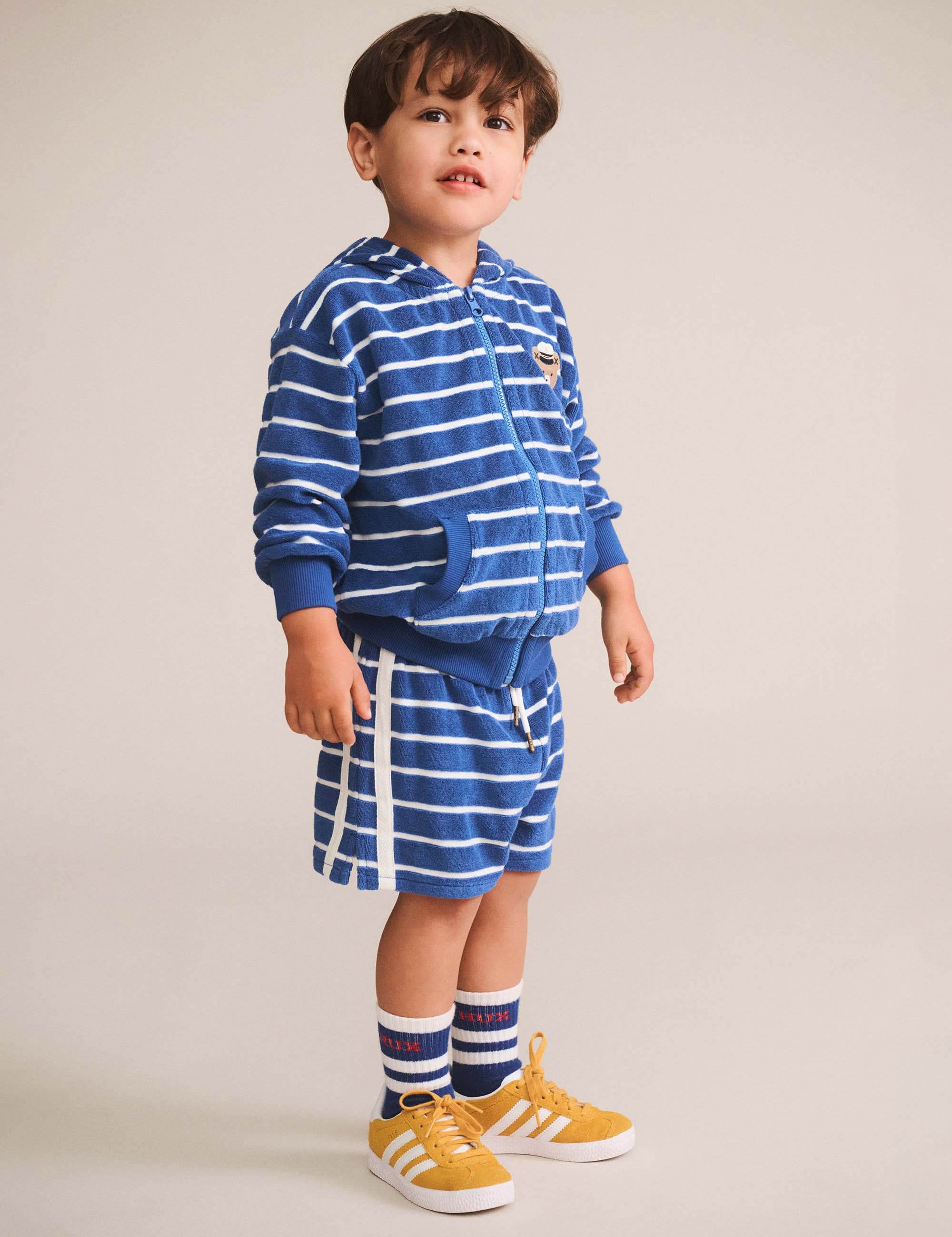 Nautical Stripe Towelling Short SHORT Huxbaby Shopify