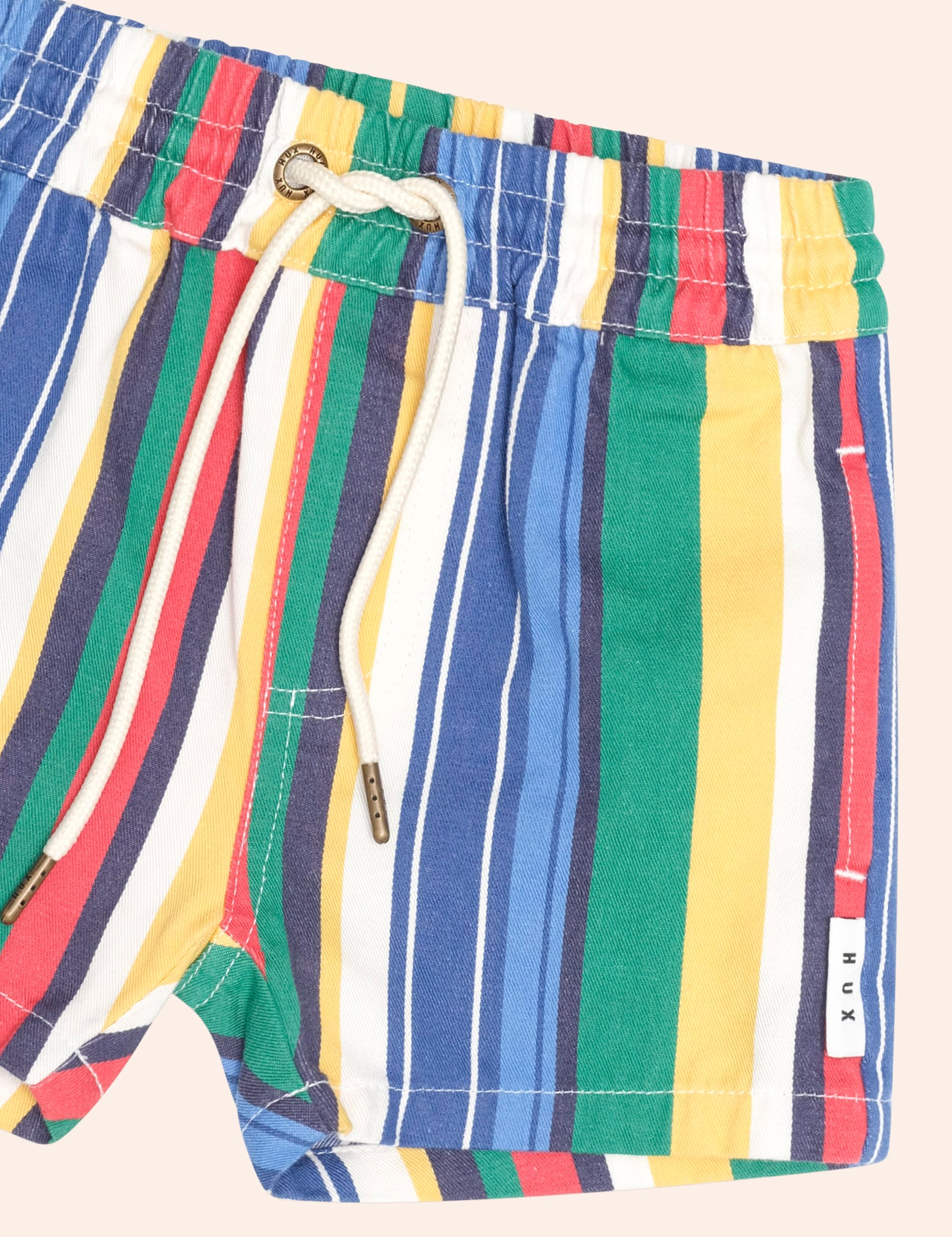 Variegated Stripe Drawcord Short SHORT Huxbaby Shopify