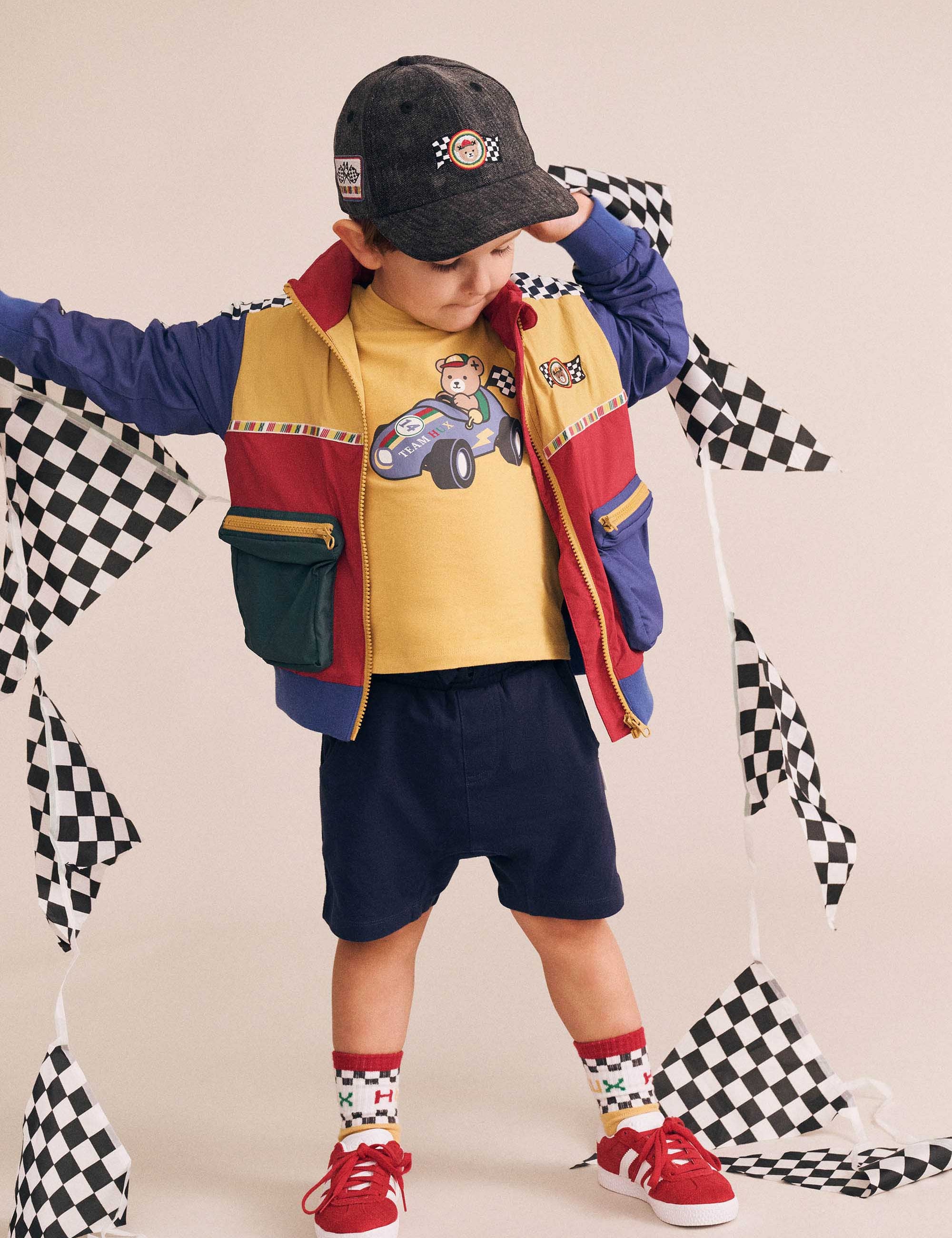 Navy Gusset Short SHORT Huxbaby