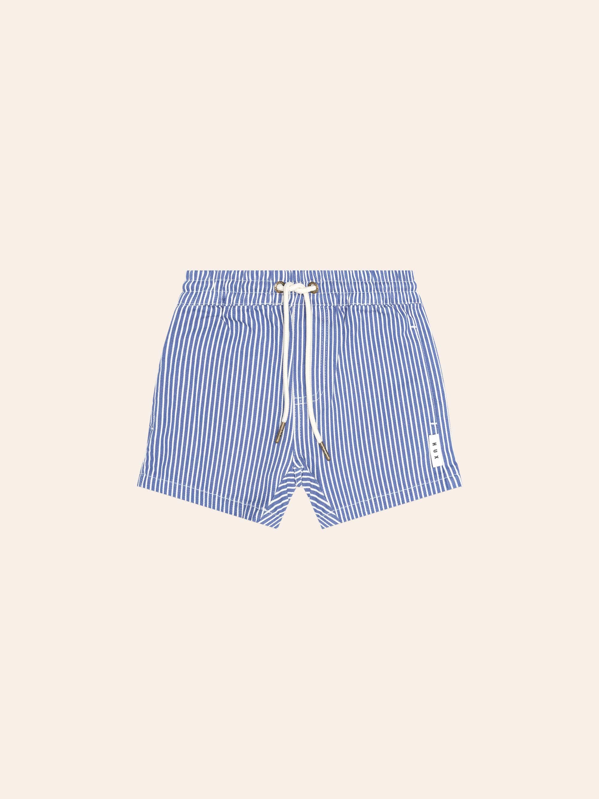 Cobalt Stripe Drawcord Short SHORT Huxbaby Shopify
