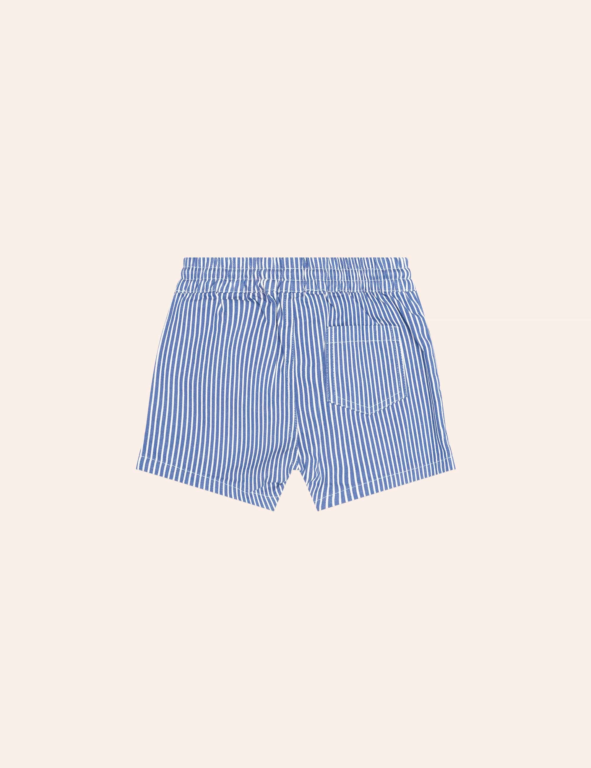 Cobalt Stripe Drawcord Short SHORT Huxbaby Shopify