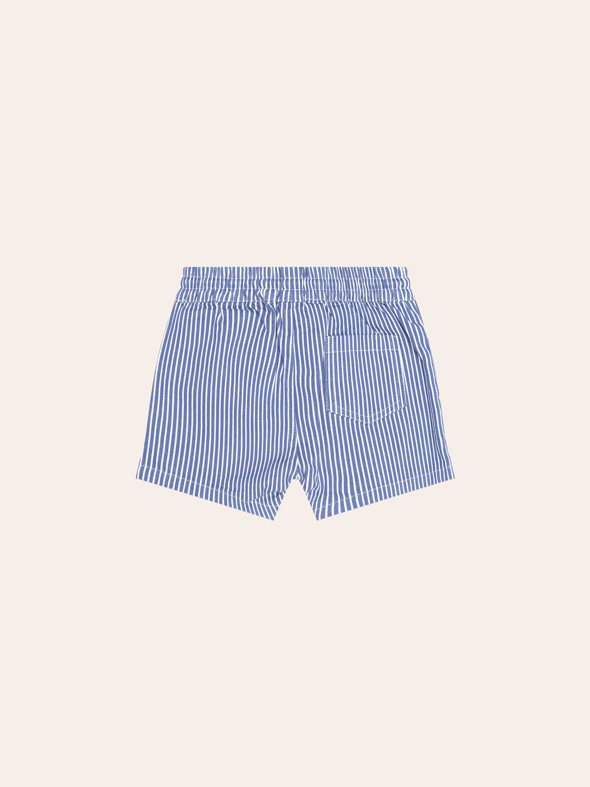 Cobalt Stripe Drawcord Short SHORT Huxbaby Shopify