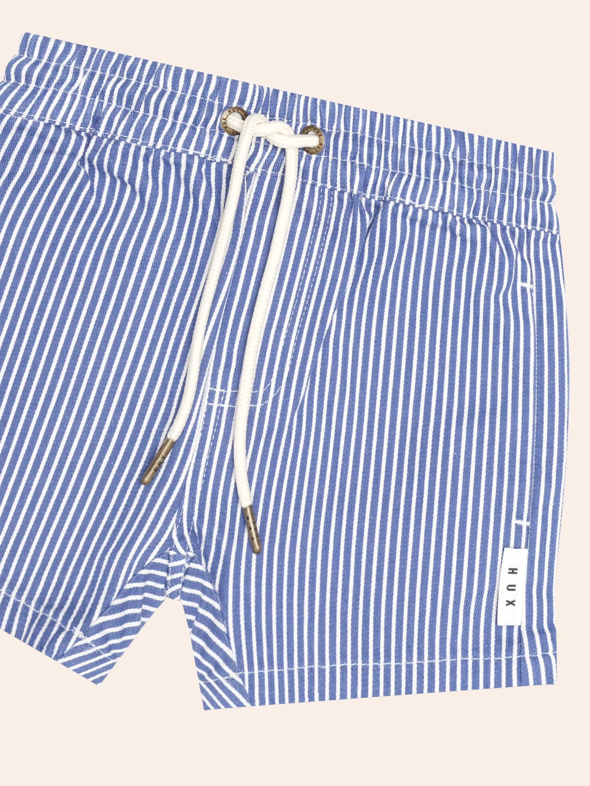 Cobalt Stripe Drawcord Short SHORT Huxbaby Shopify