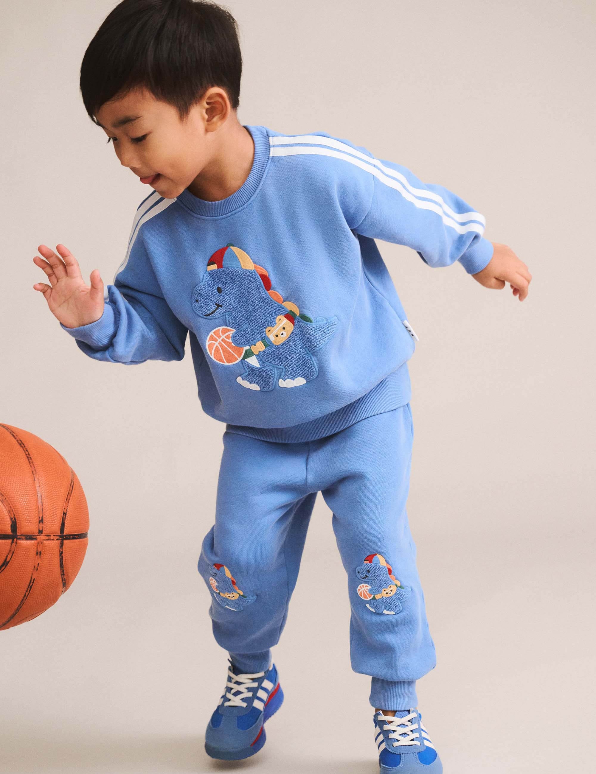 Baller Dino Sporty Stripe Sweatpant PANT Huxbaby Shopify