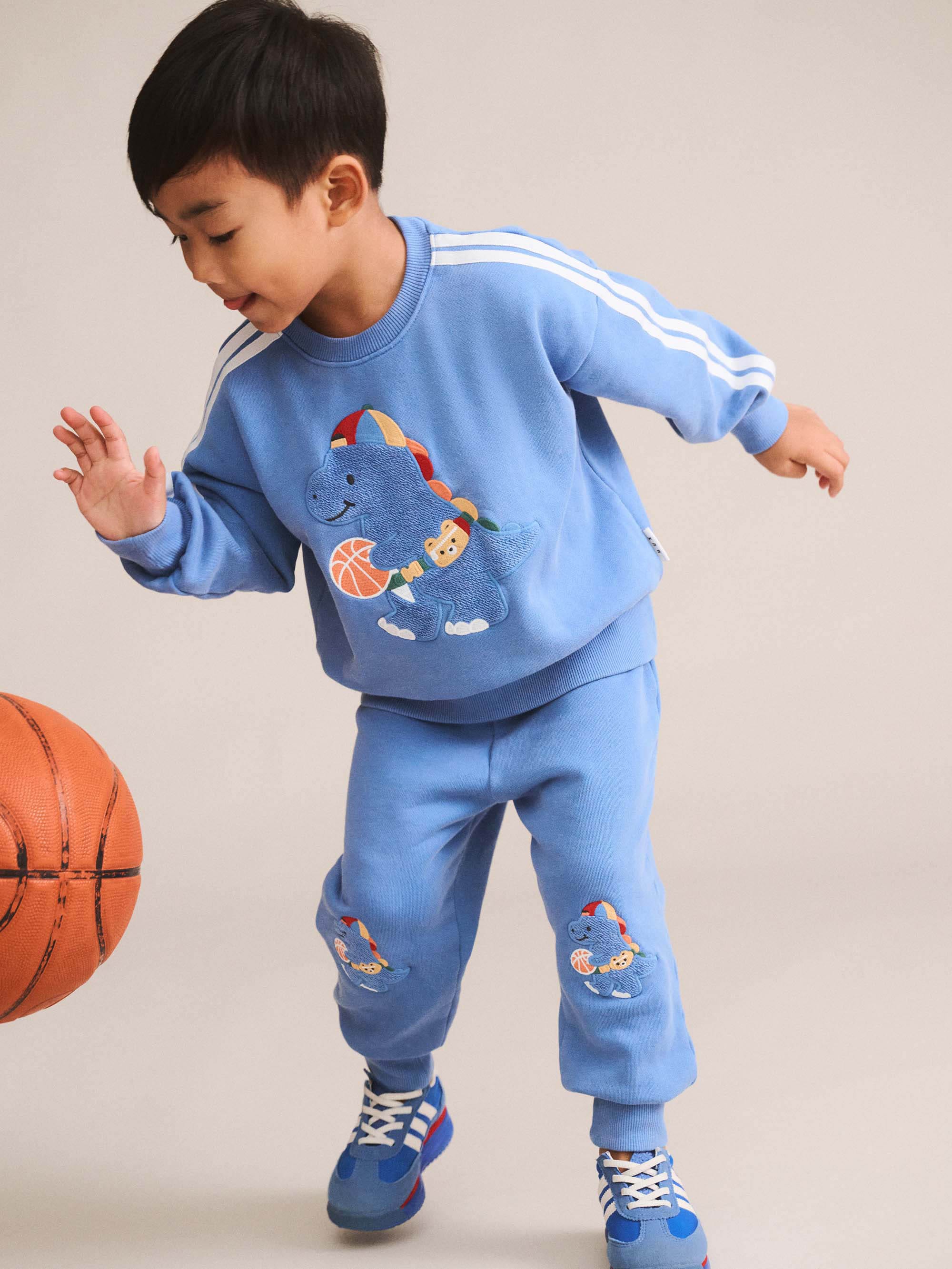 Baller Dino Sporty Stripe Sweatpant PANT Huxbaby Shopify