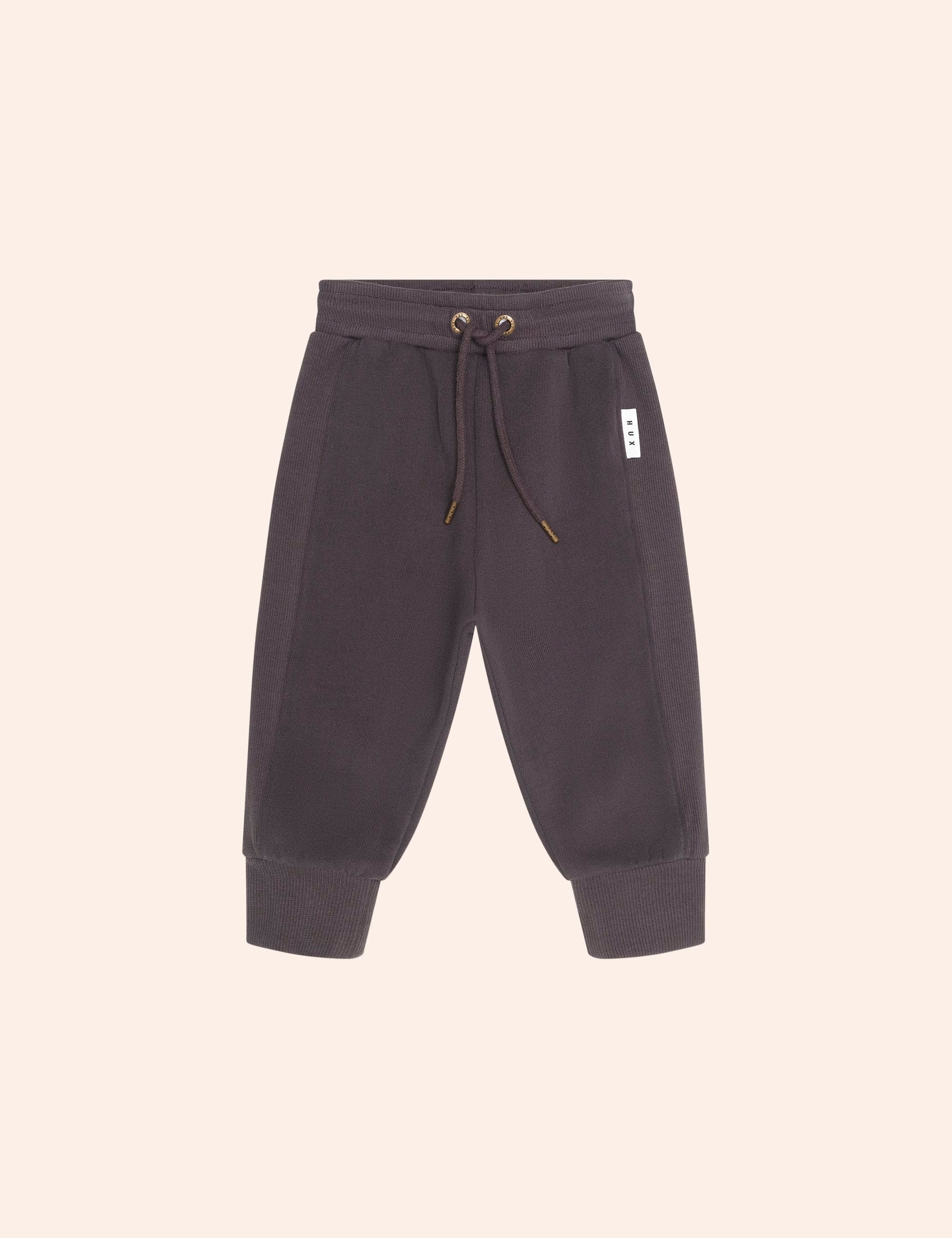 Soft Black Moto Trackpant PANT Huxbaby Shopify