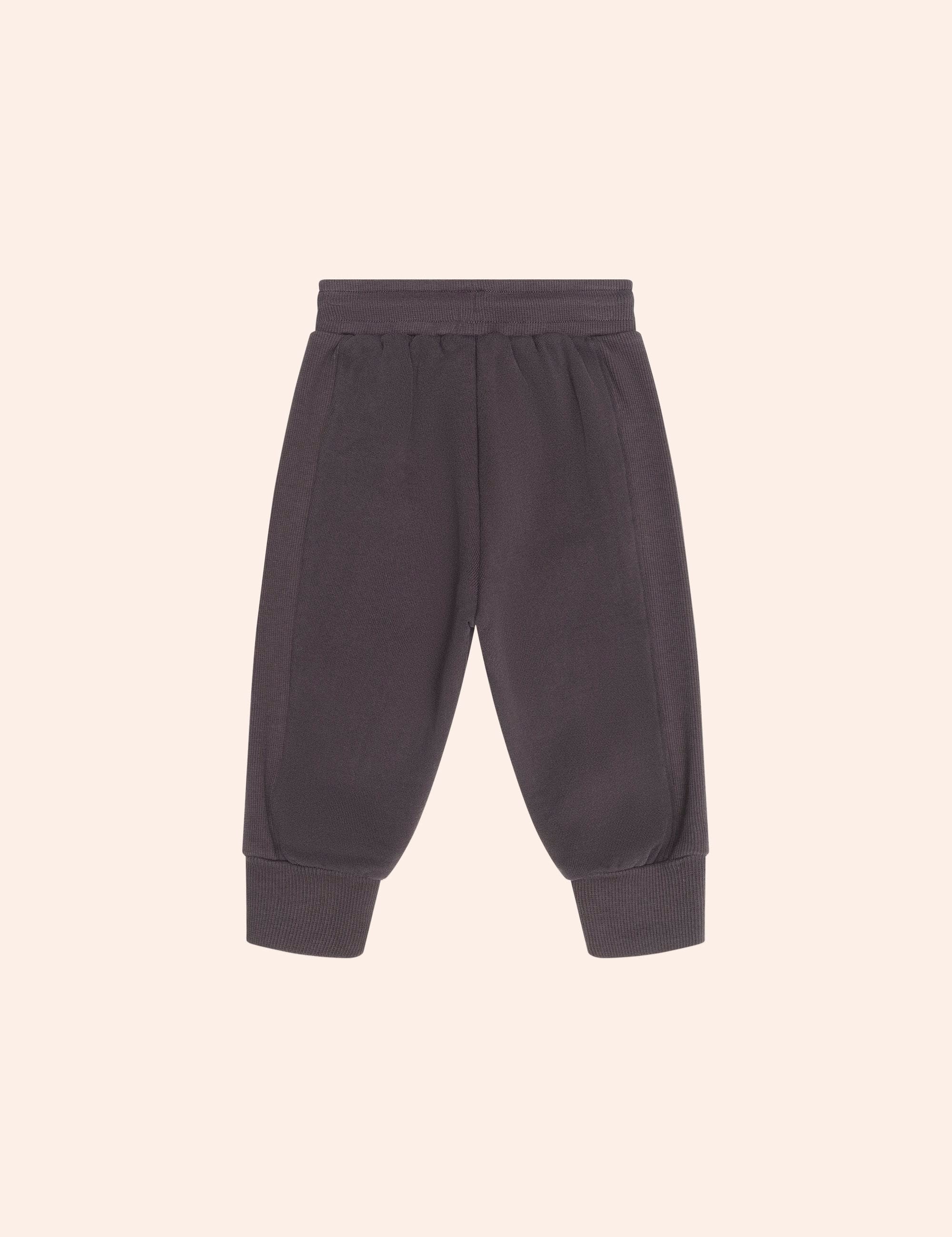 Soft Black Moto Trackpant PANT Huxbaby Shopify