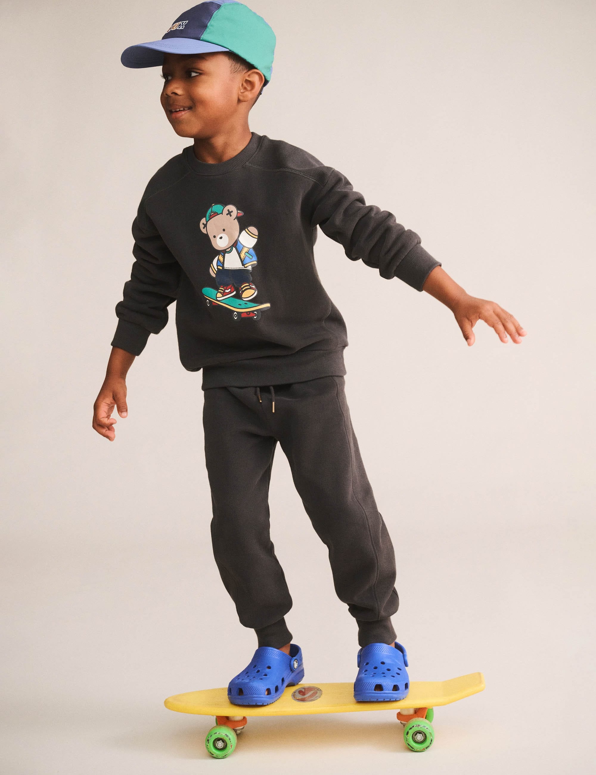Soft Black Moto Trackpant PANT Huxbaby Shopify