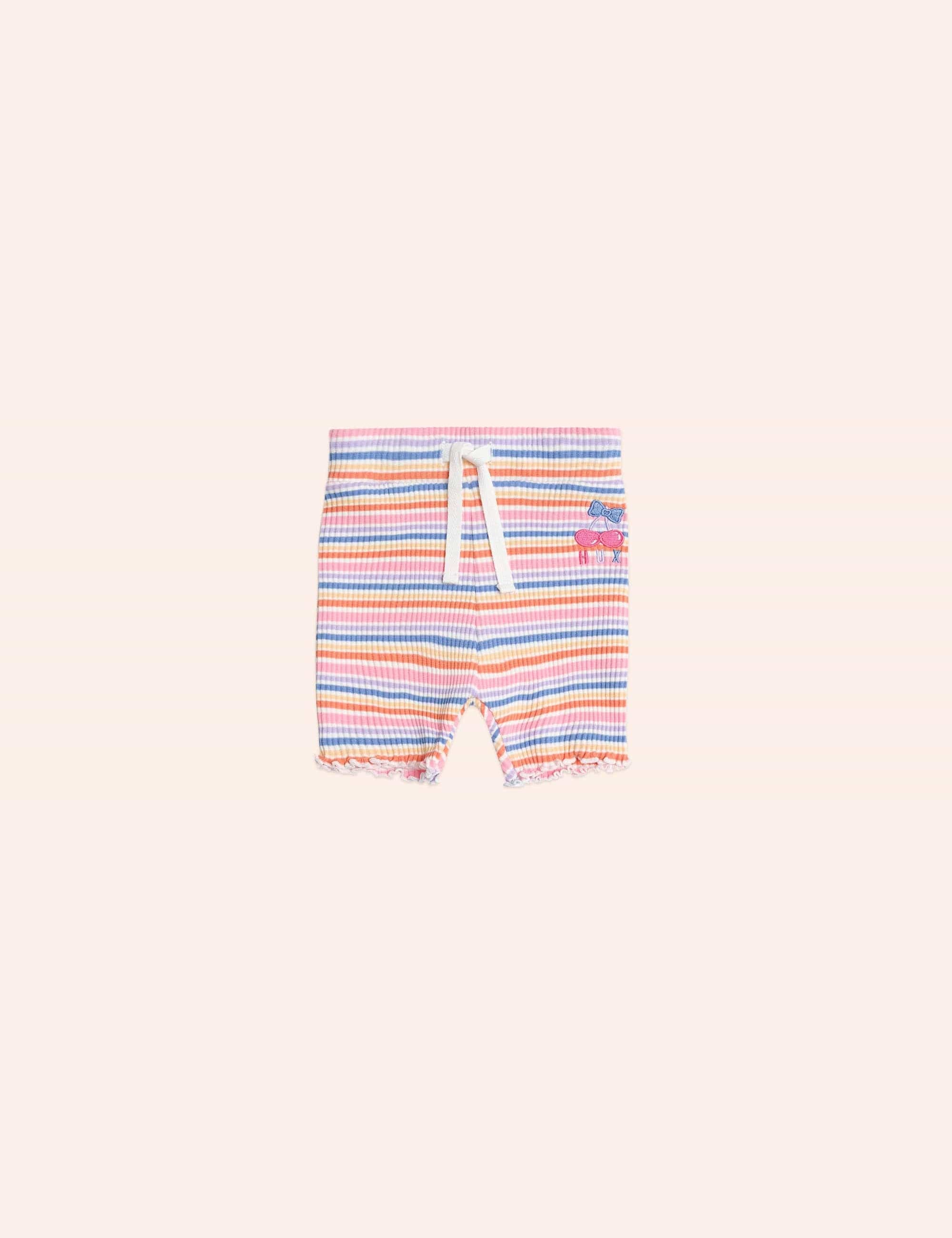 Rainbow Rib Bike Shortie SHORT Huxbaby