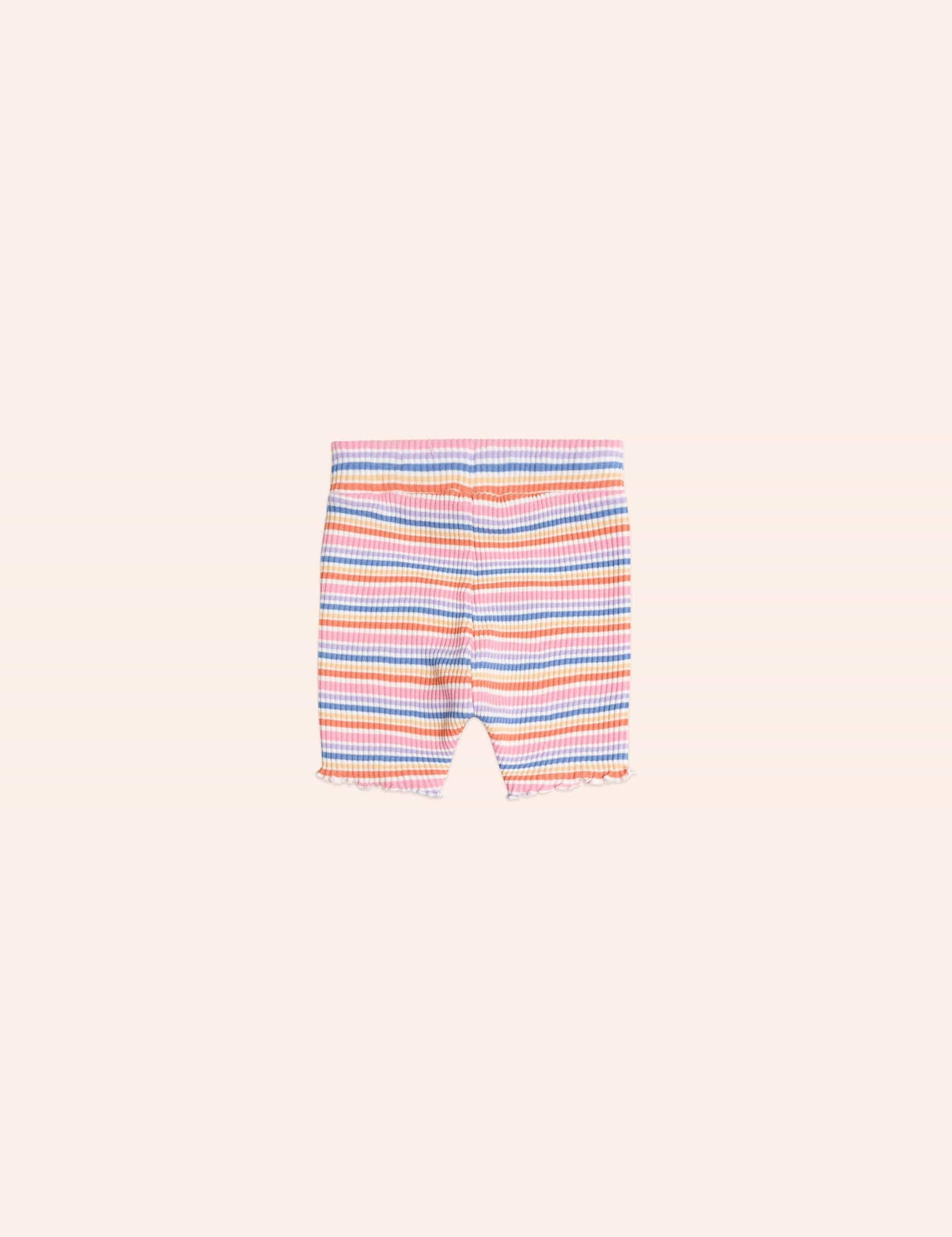 Rainbow Rib Bike Shortie SHORT Huxbaby