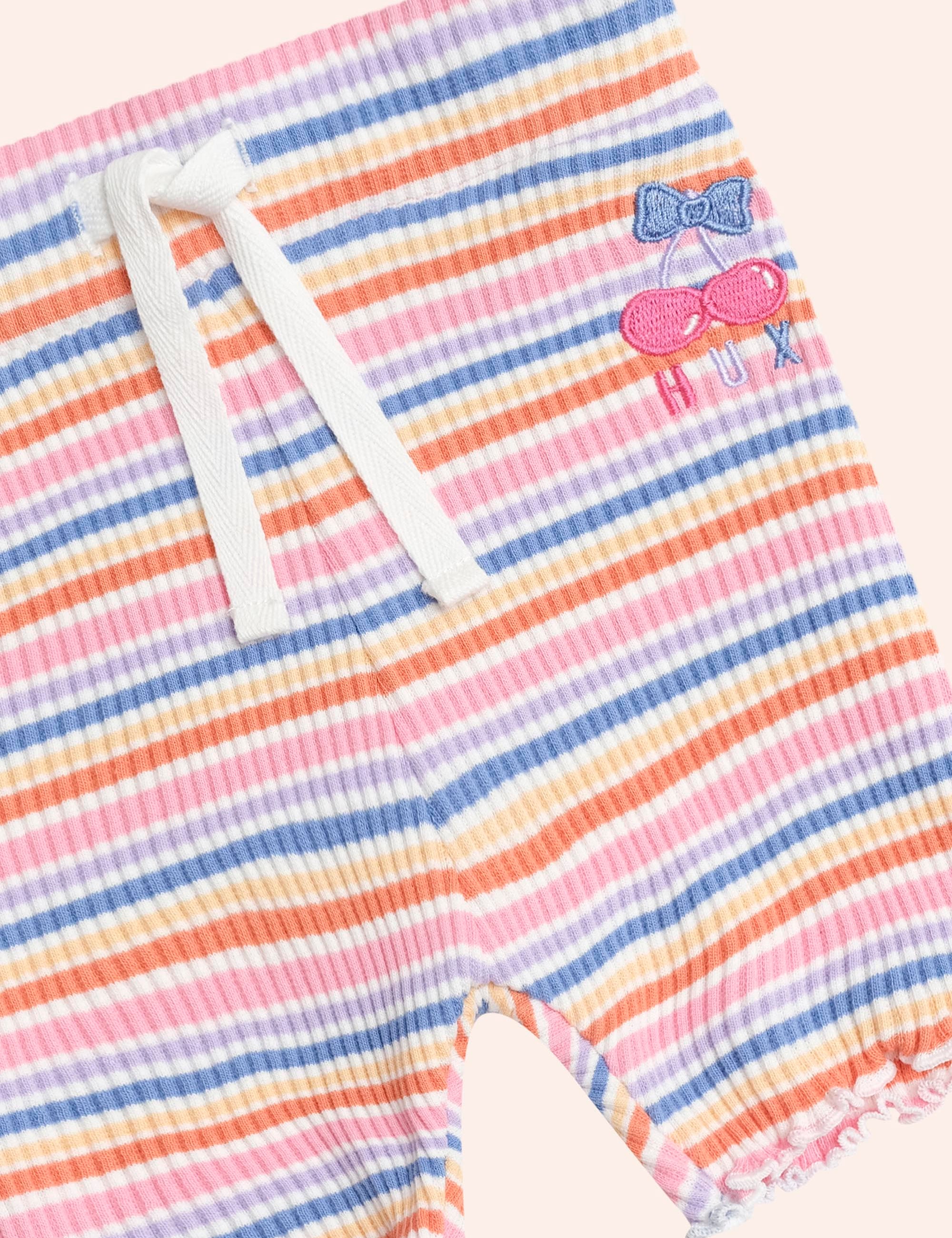 Rainbow Rib Bike Shortie SHORT Huxbaby