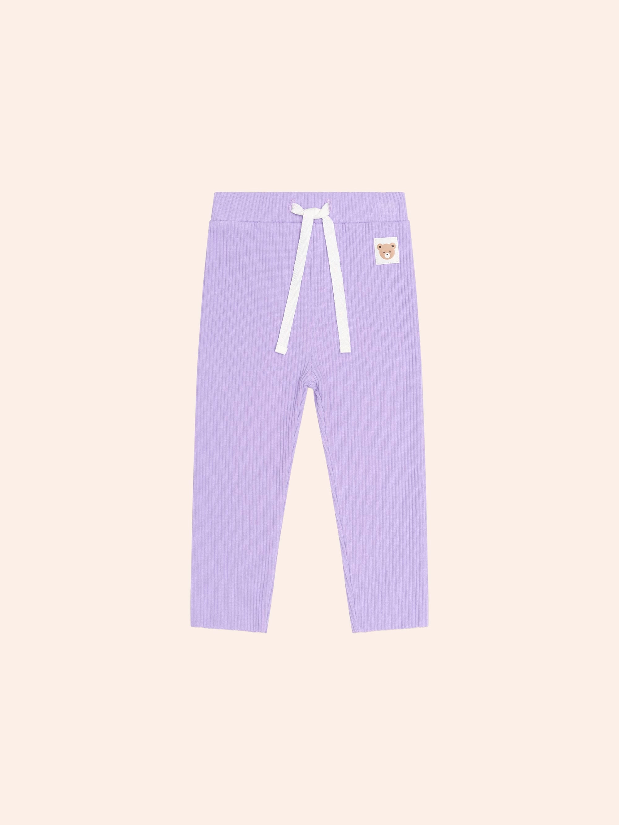 Huxbaby Shopify LEGGING Purple Rib Legging