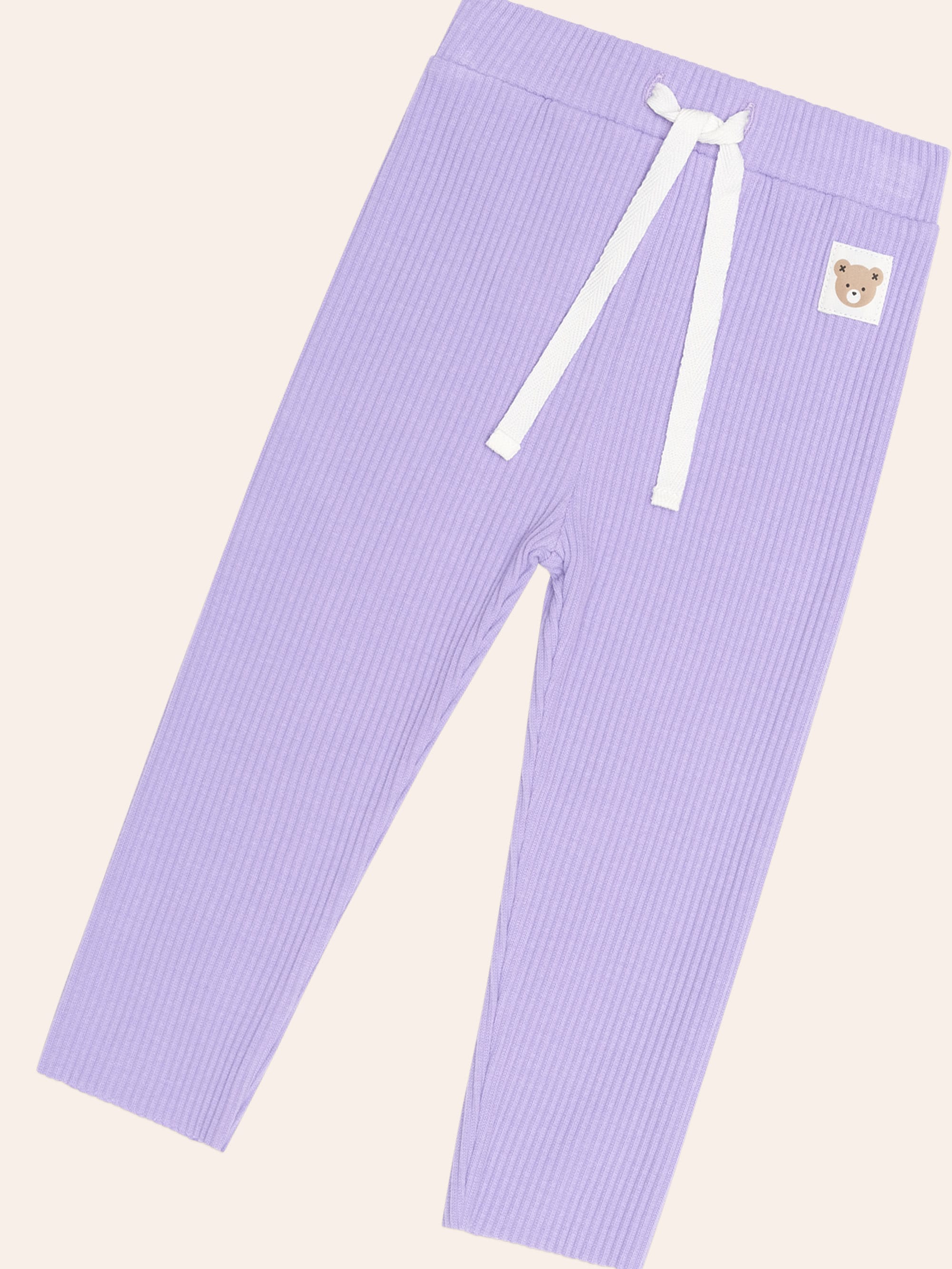 Huxbaby Shopify LEGGING Purple Rib Legging