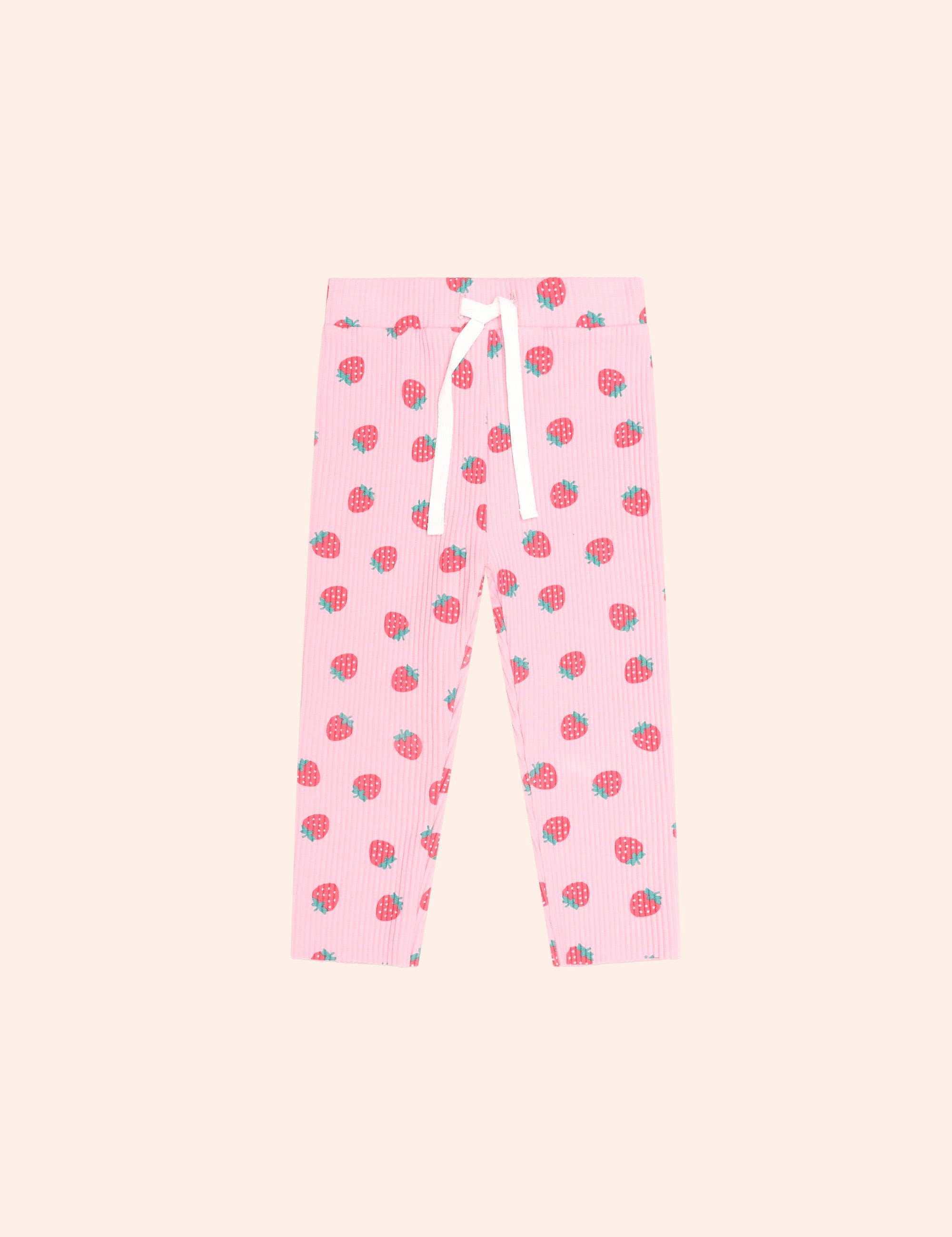 Strawberry Print Rib Legging LEGGING Huxbaby Shopify