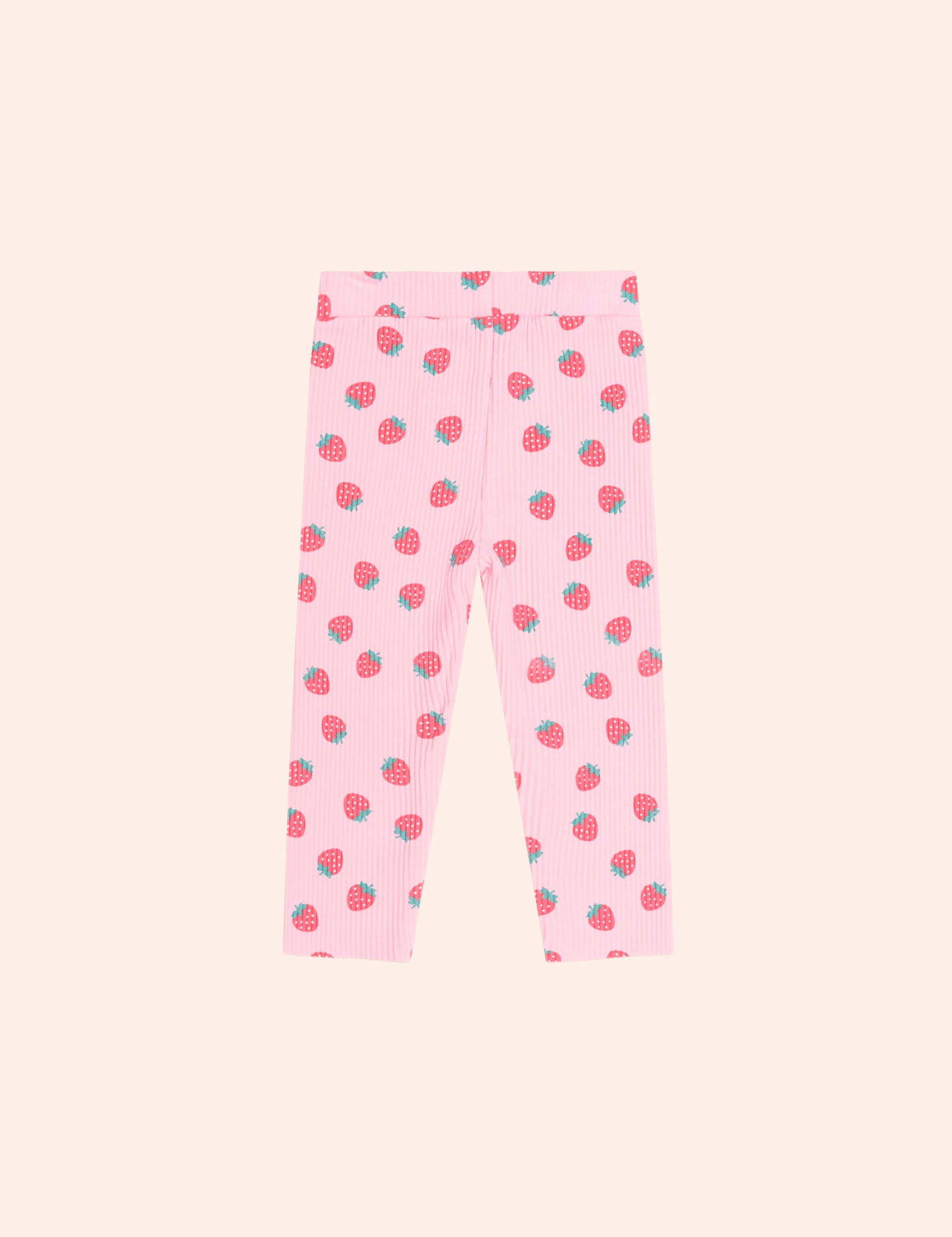 Strawberry Print Rib Legging LEGGING Huxbaby Shopify
