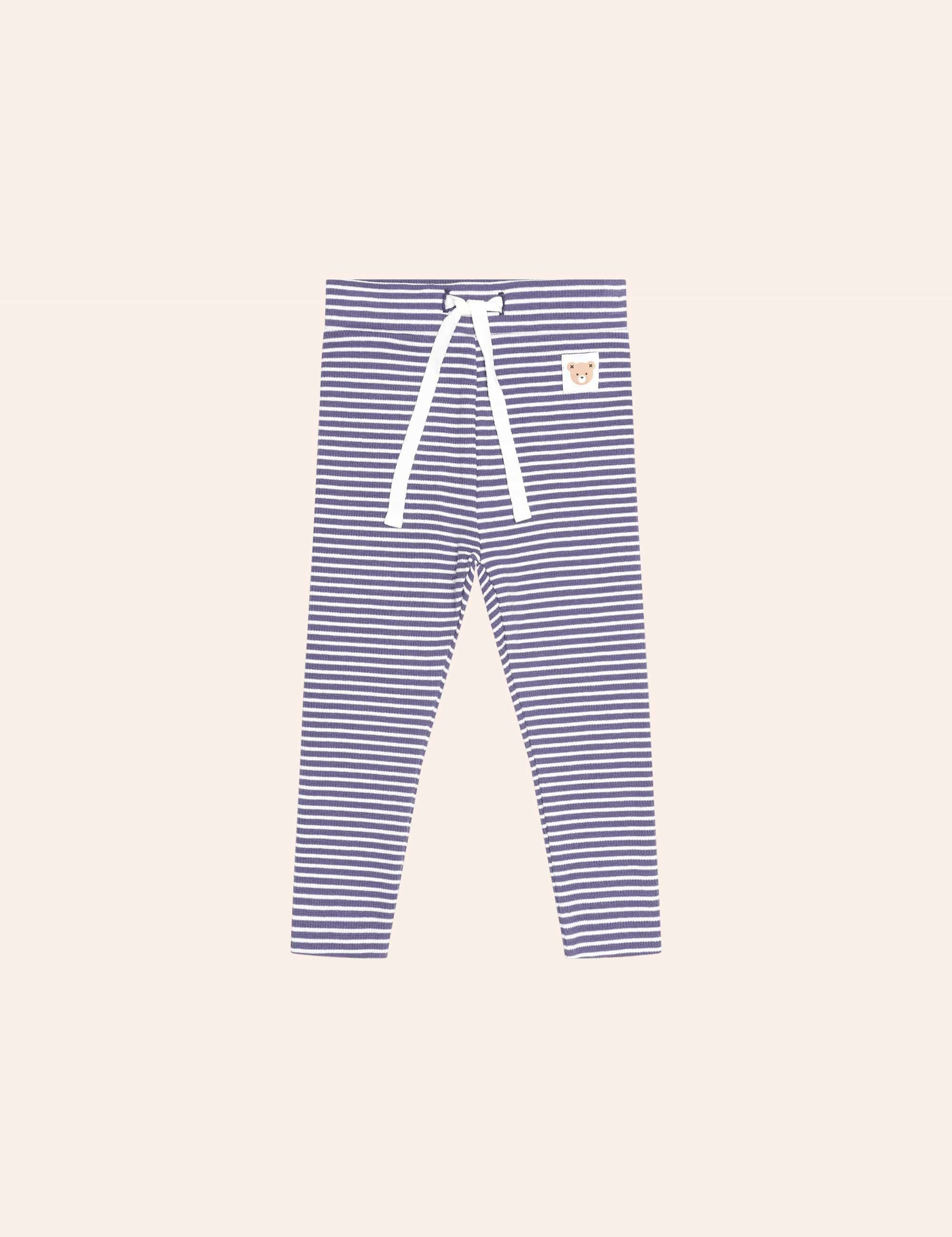 Ink Stripe Rib Legging LEGGING Huxbaby Shopify