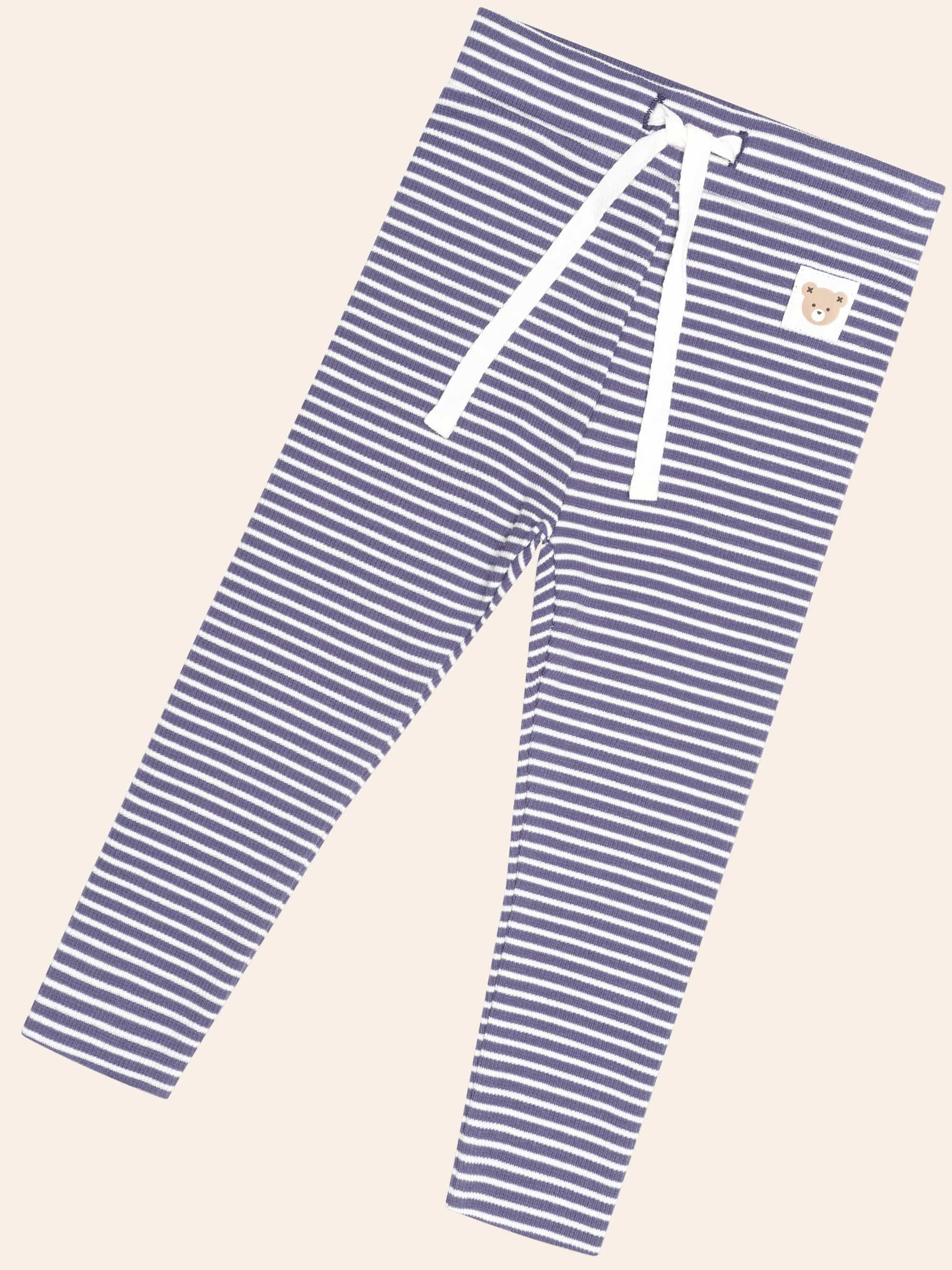 Huxbaby Shopify LEGGING Ink Stripe Rib Legging