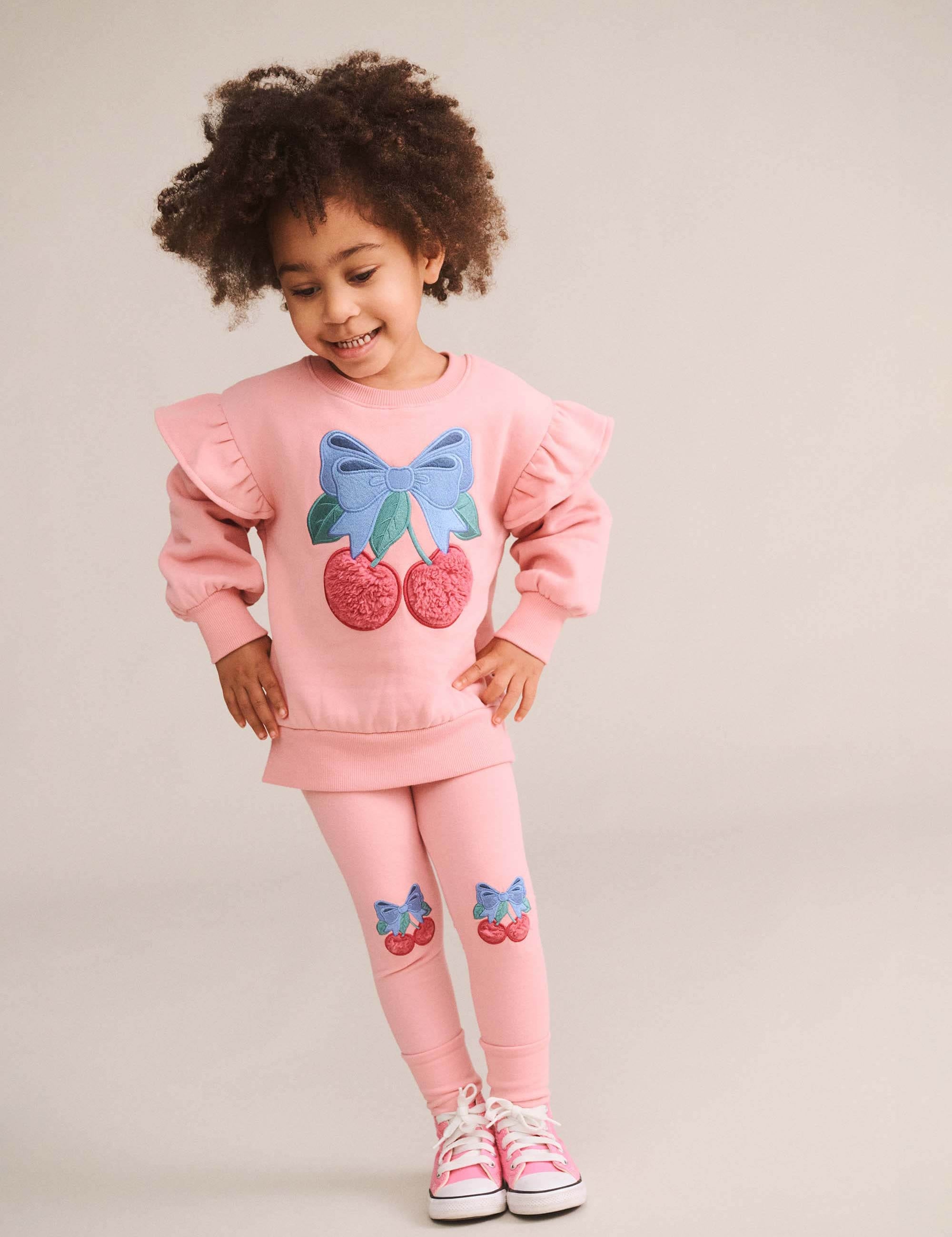 Cherry Bow Sweatshirt SWEATSHIRT Huxbaby Shopify