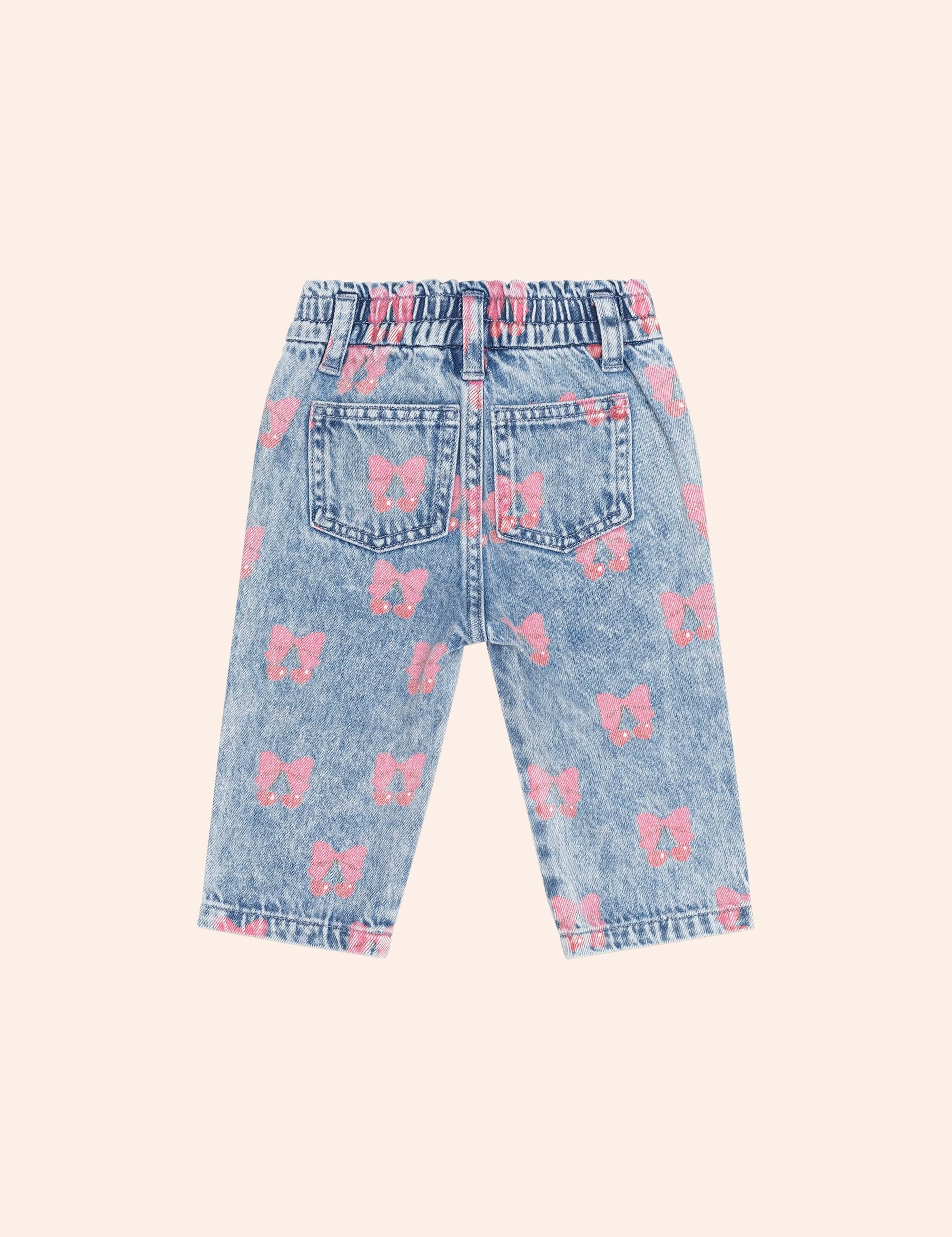 Dreamy Denim Cherry Paperbag Pant PANT Huxbaby Shopify