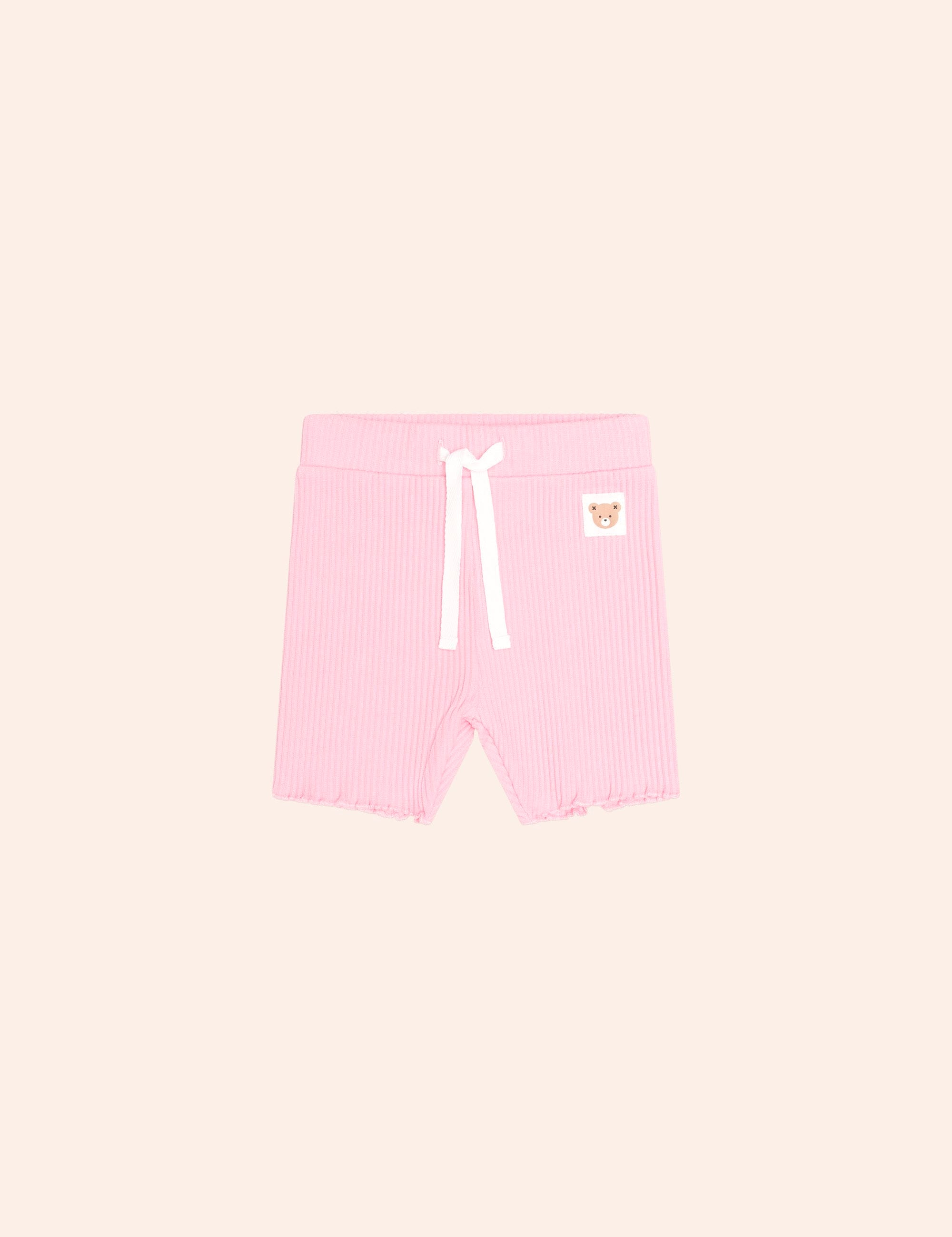 Strawberry Crme Rib Bike Short SHORT Huxbaby Shopify