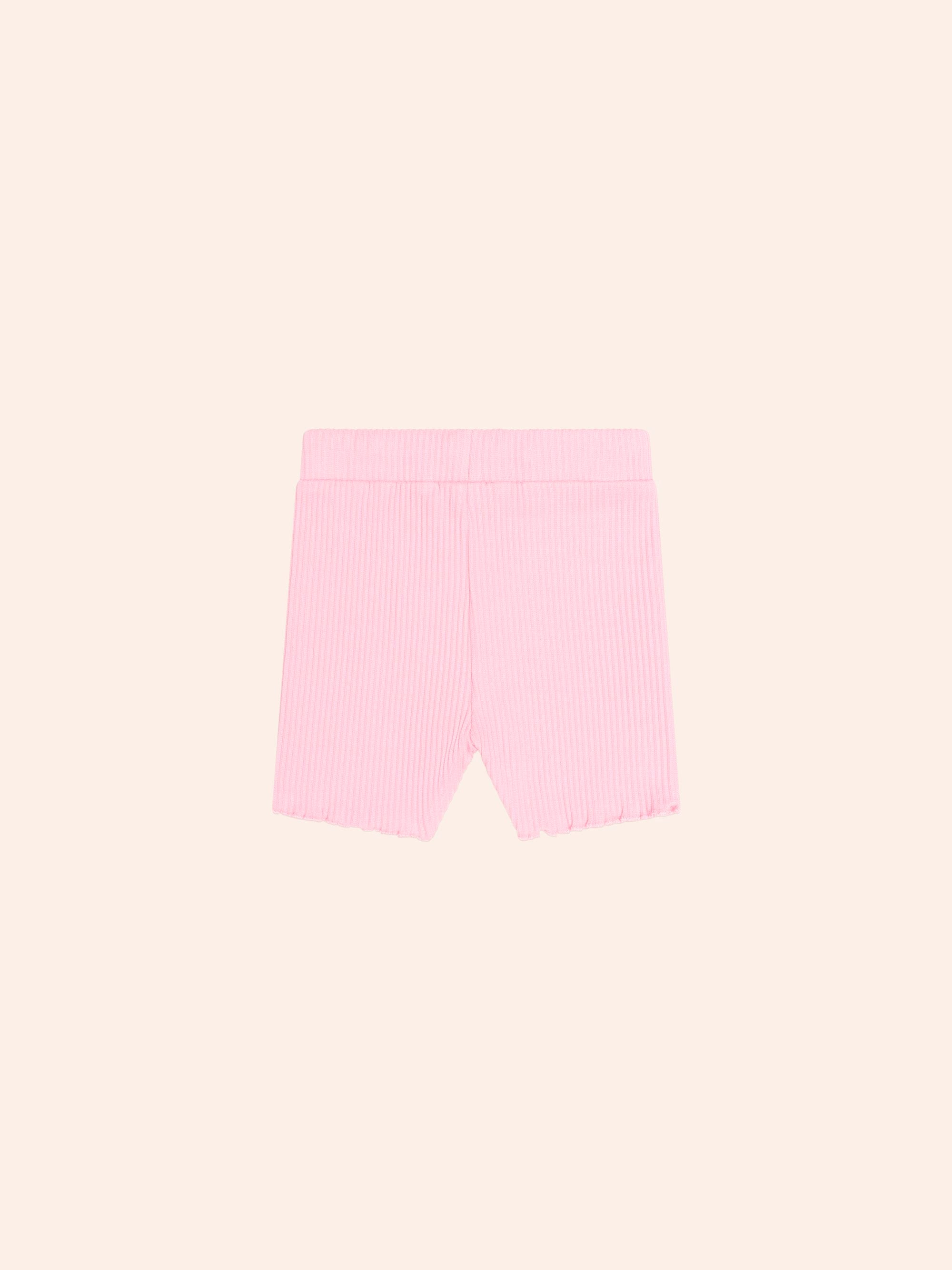 Huxbaby Shopify SHORT Strawberry Crme Rib Bike Short